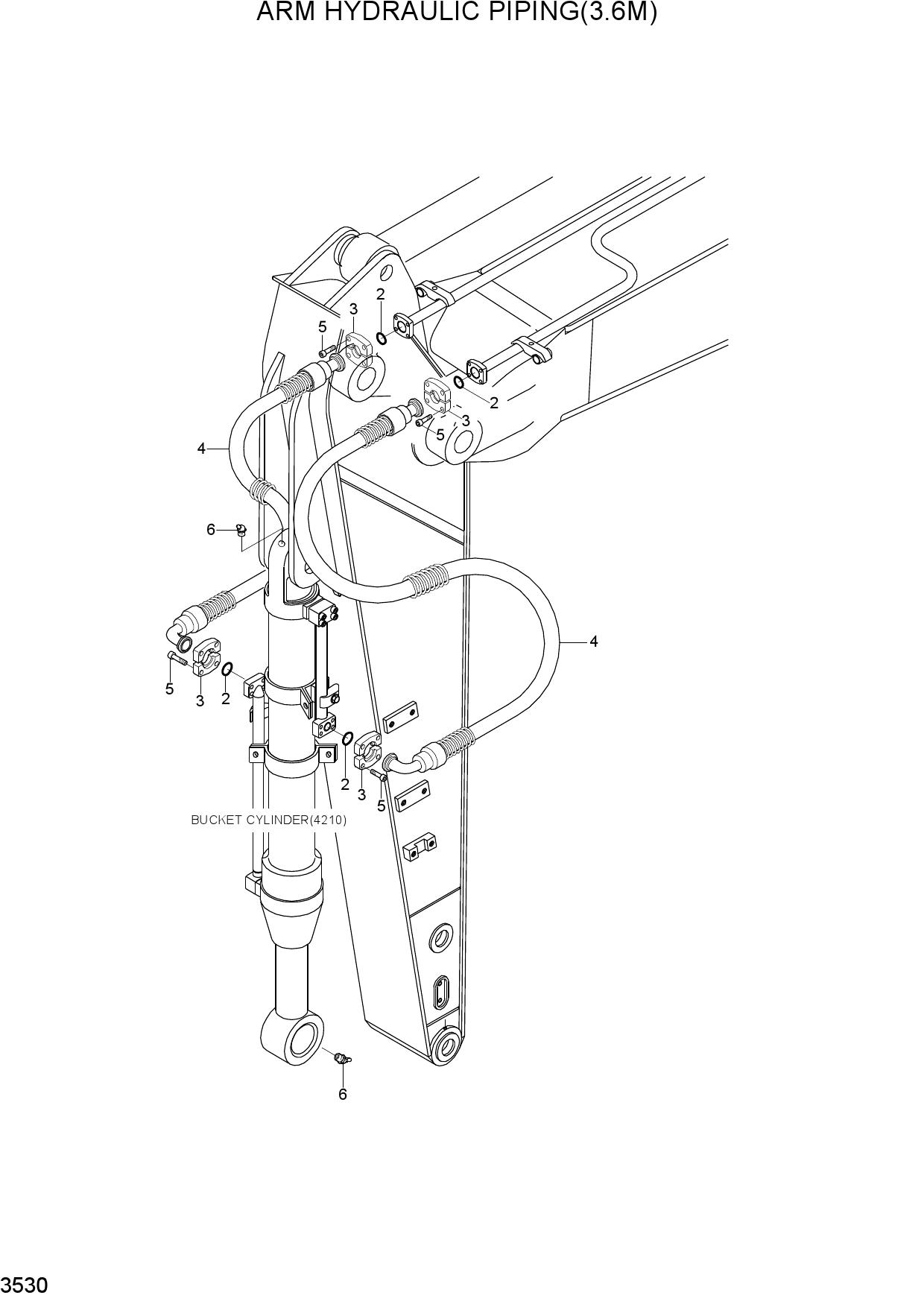 ARM HYDRAULIC PIPING(3.6M)