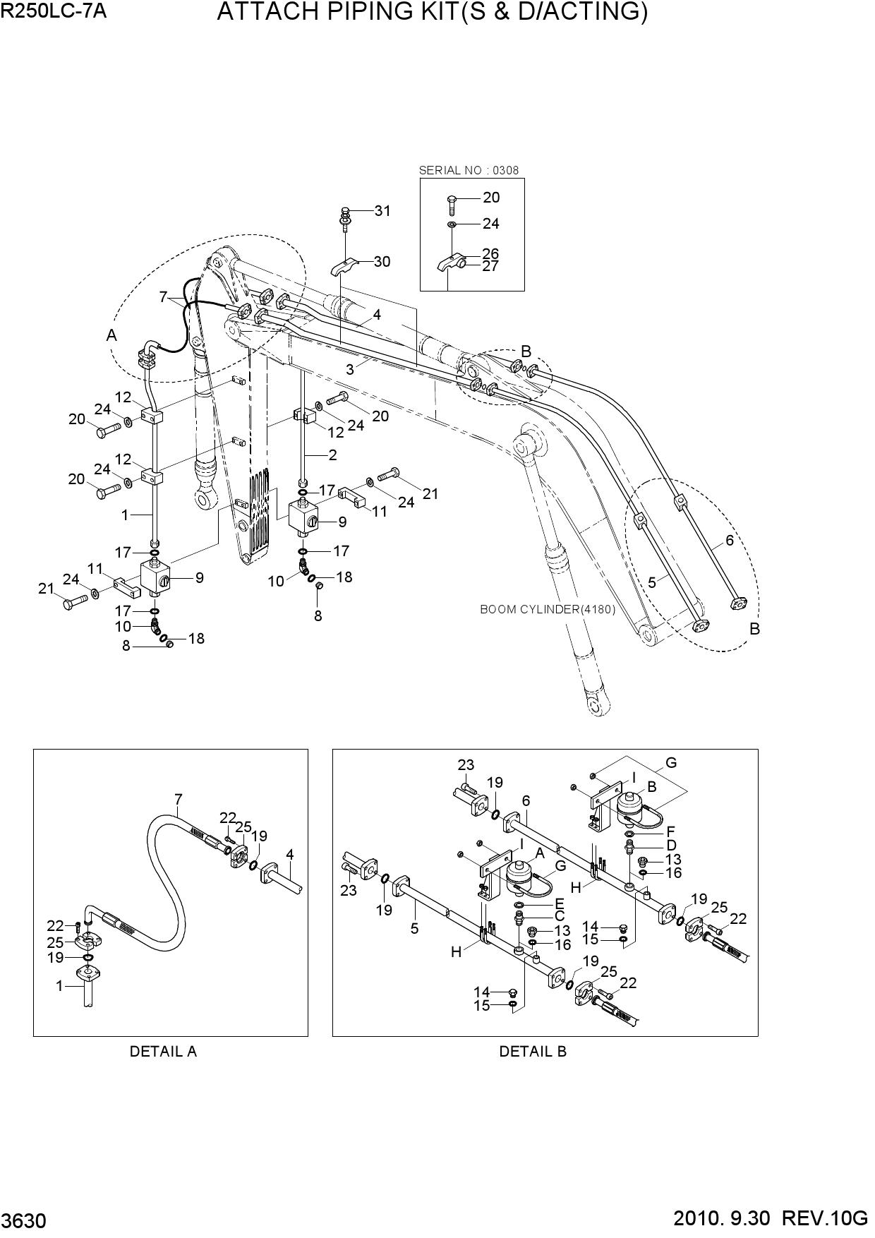 ATTACH PIPING KIT(S & D/ACTING)