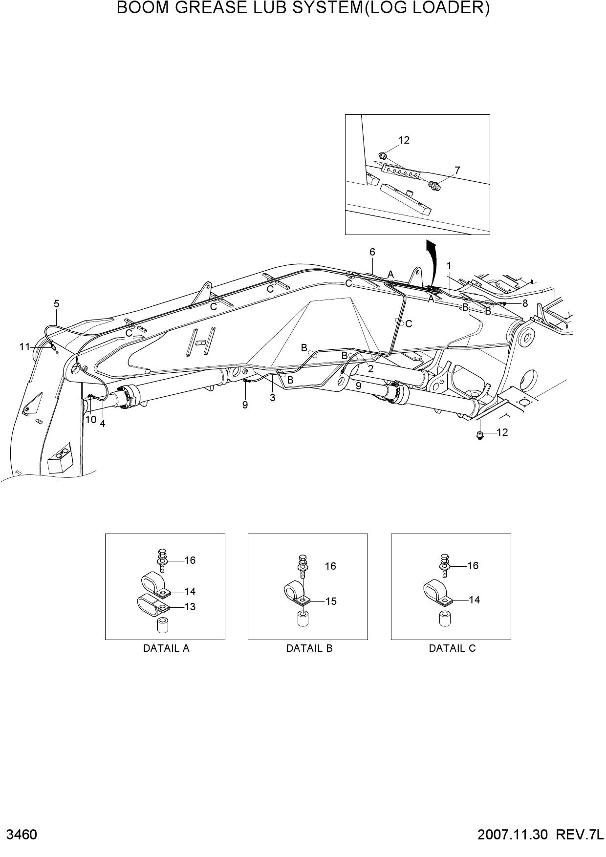 BOOM GREASE LUB SYSTEM(LOG LOADER)