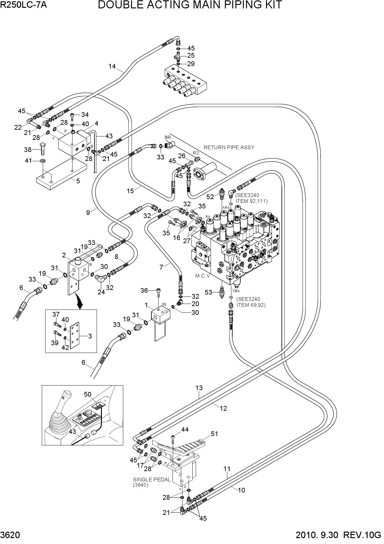 DOUBLE ACTING MAIN PIPING KIT