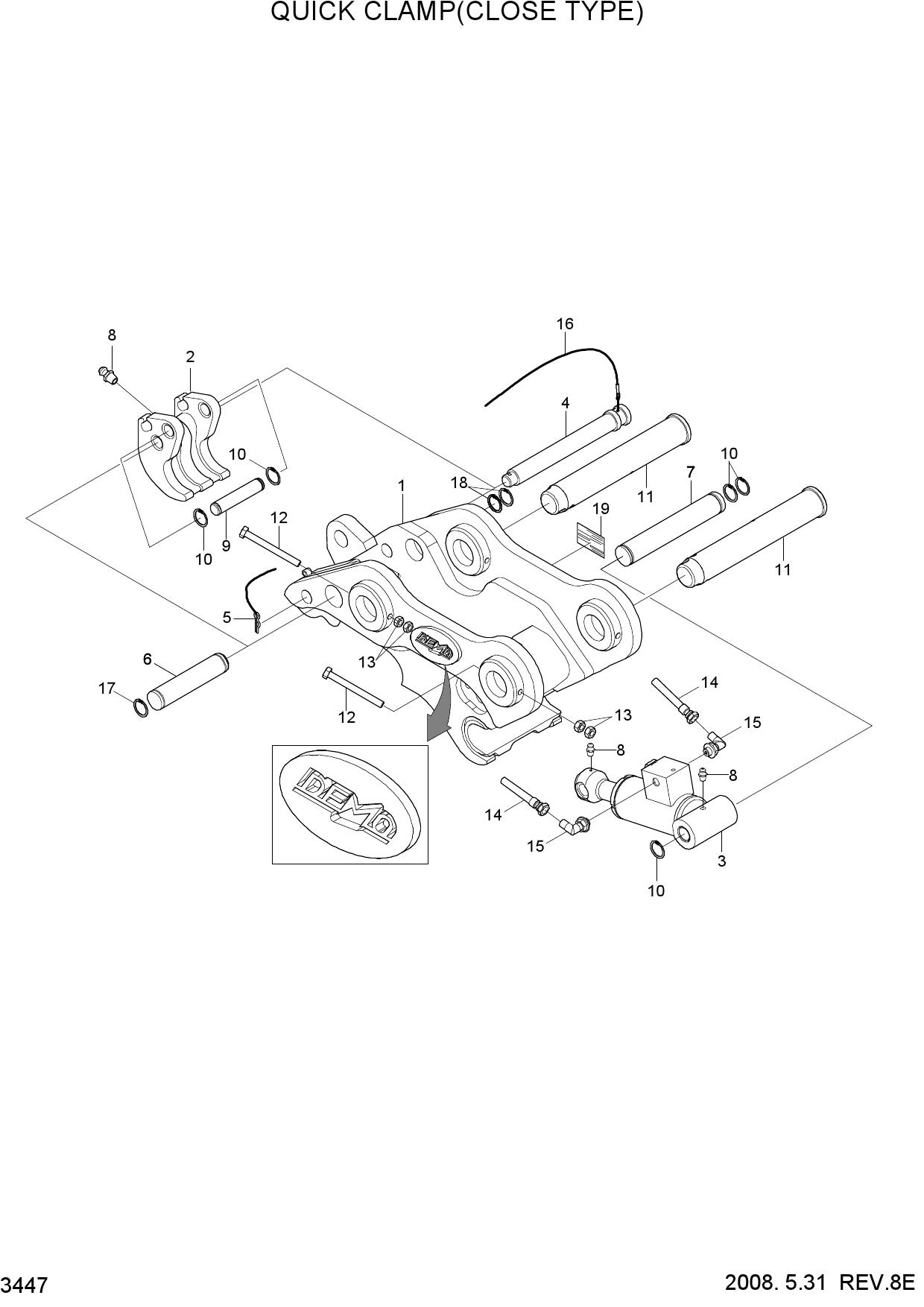 QUICK CLAMP ASSY(CLOSE TYPE)