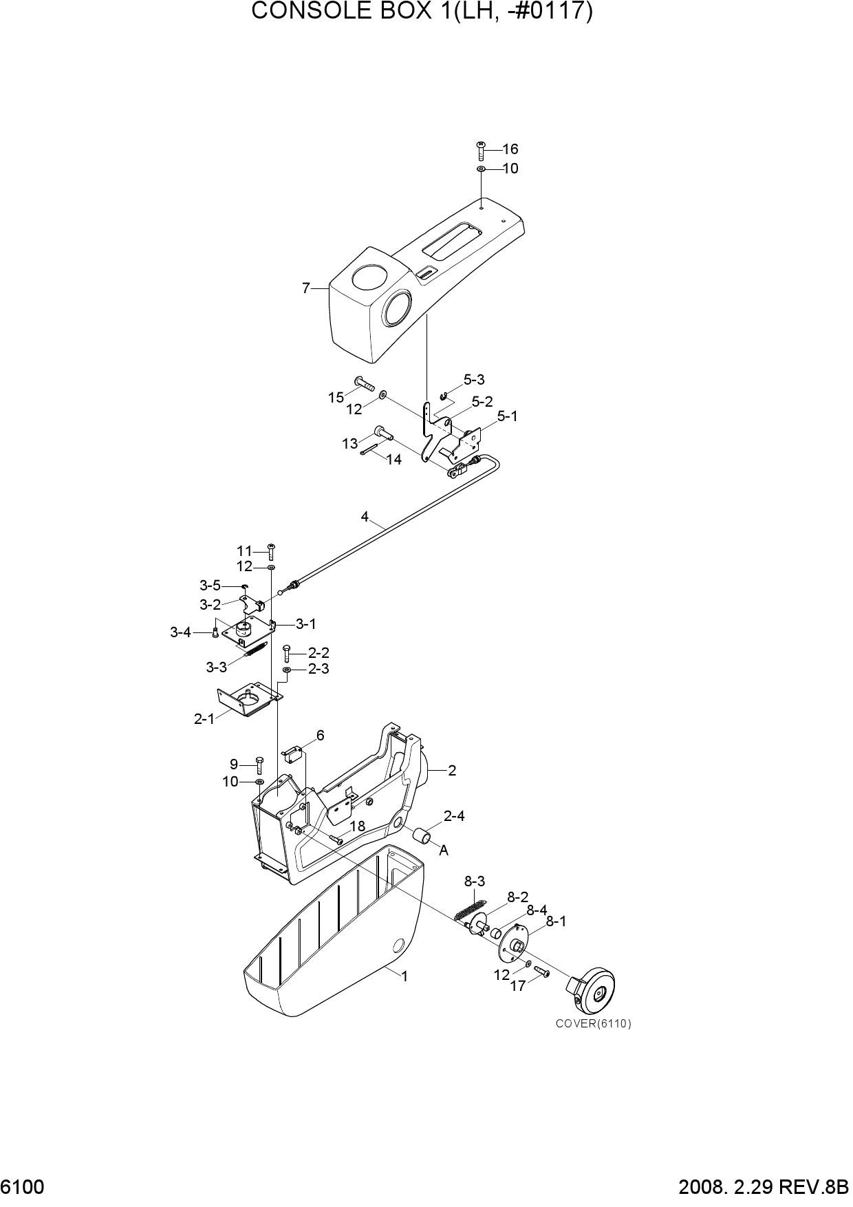CONSOLE BOX 1(LH, -#0117)