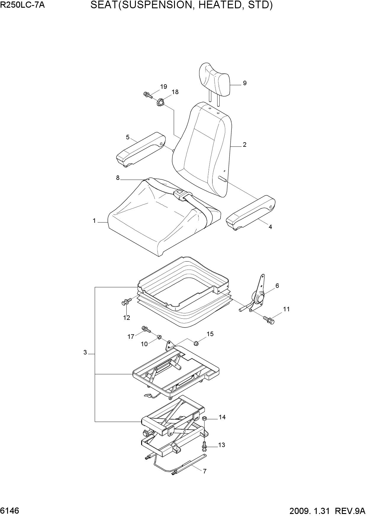 SEAT(SUSPENSION, HEATED, STD)