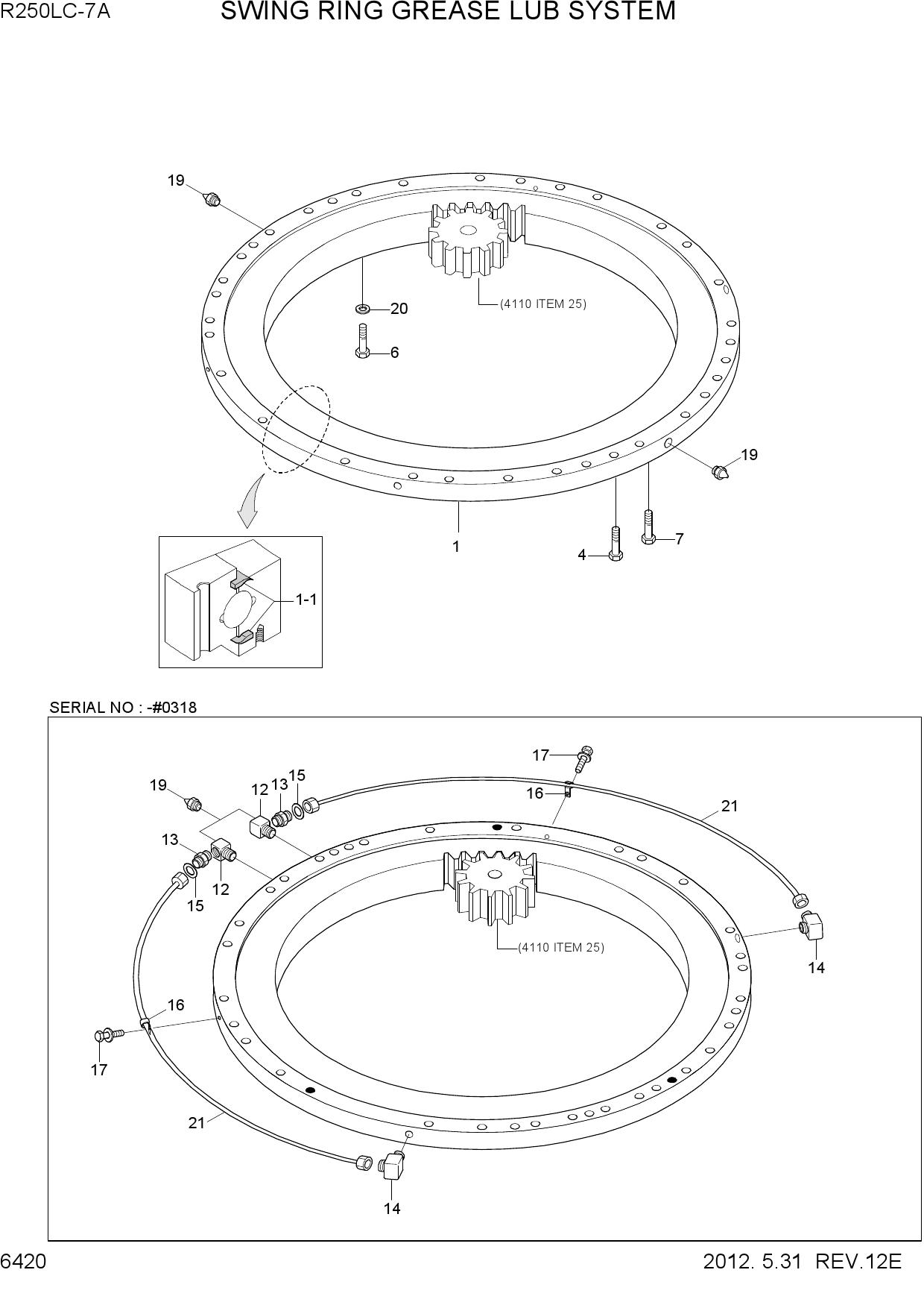 SWING RING GREASE LUB SYSTEM