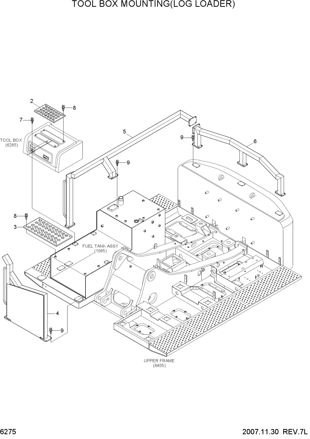TOOL BOX MOUNTING(LOG LOADER)