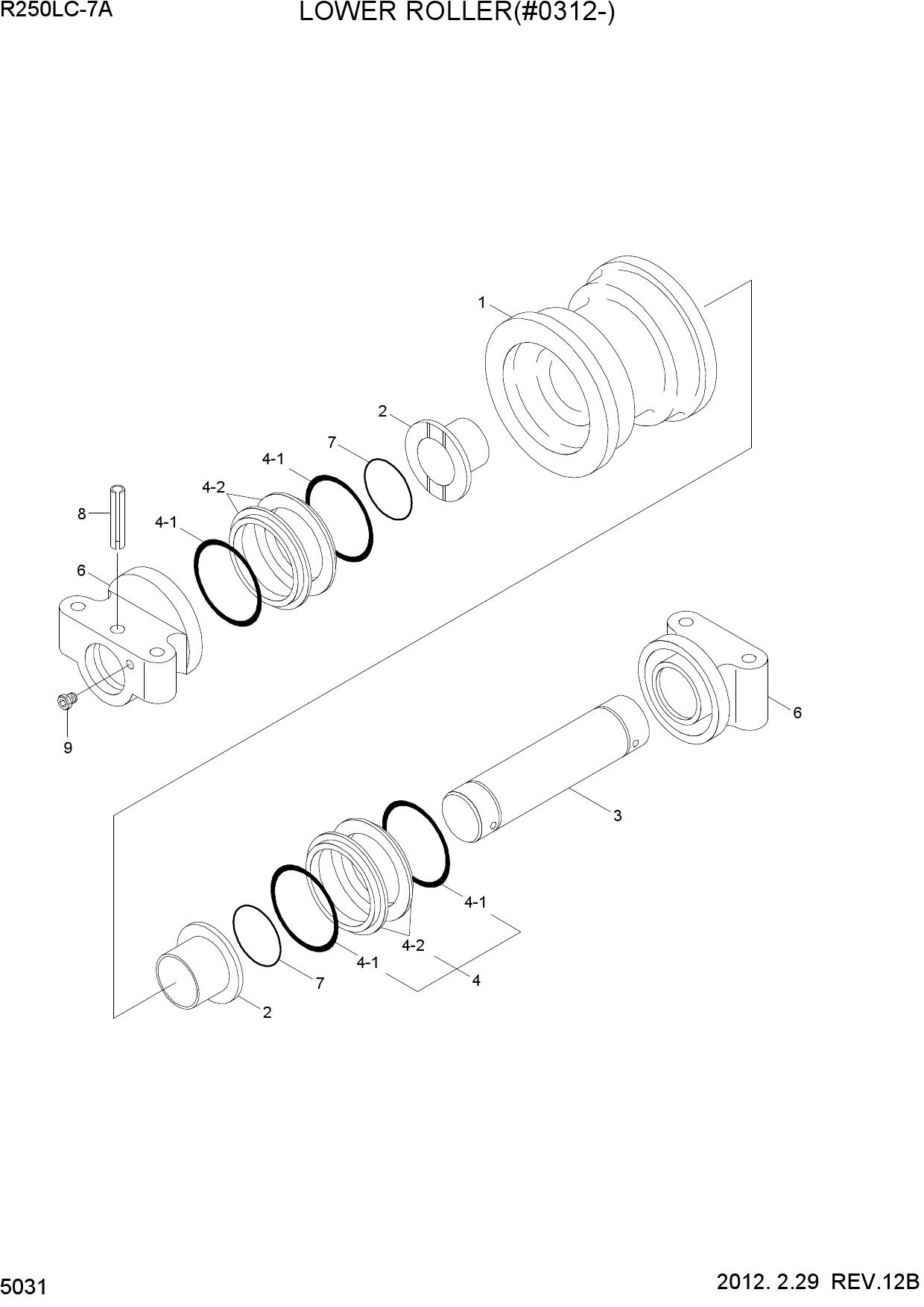 LOWER ROLLER(#0312-)