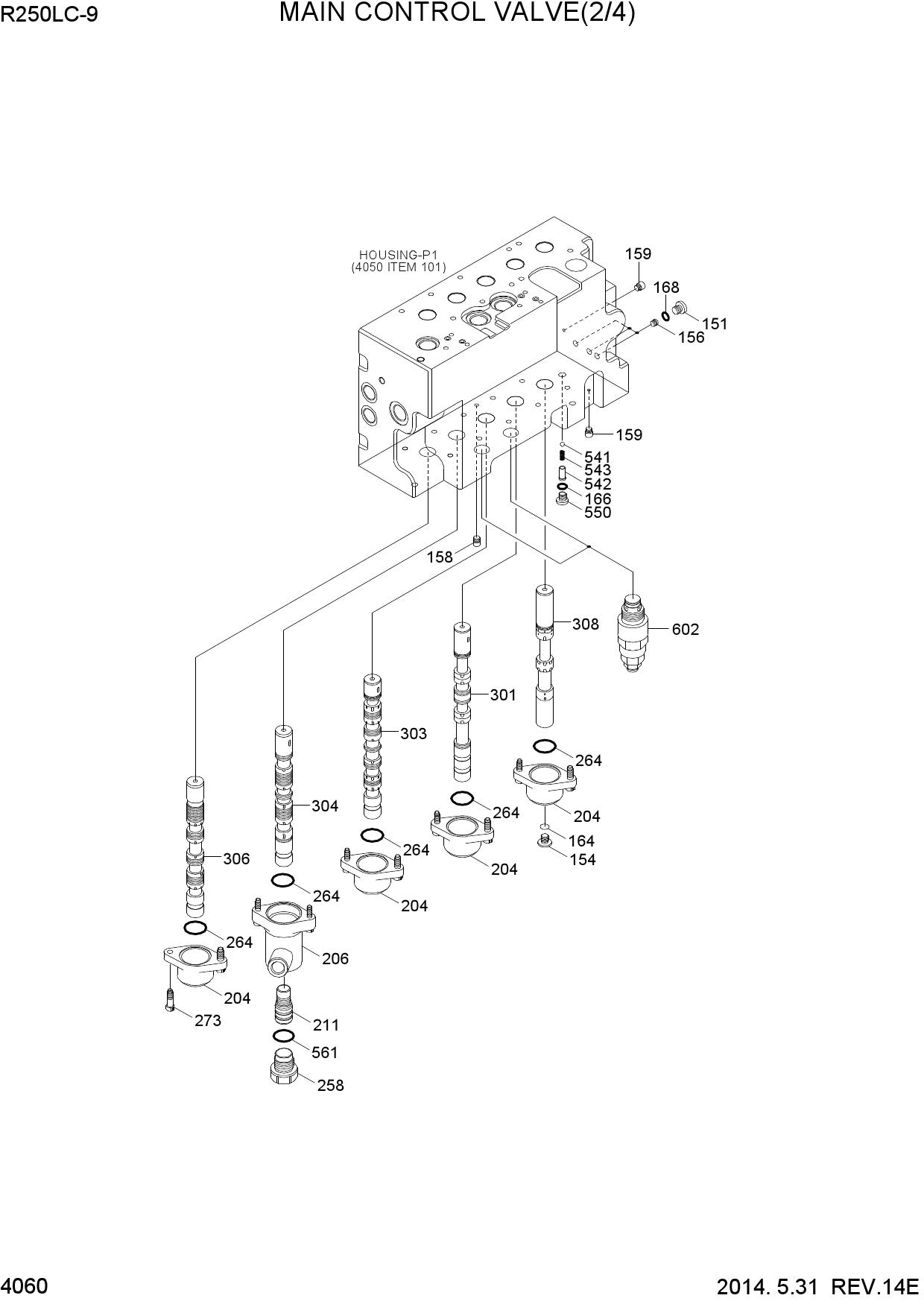 MAIN CONTROL VALVE(2/4)