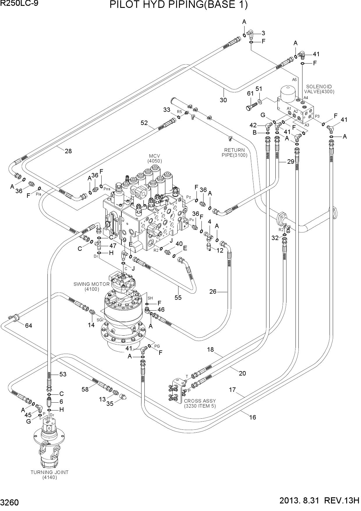 PILOT HYD PIPING(BASE 1)