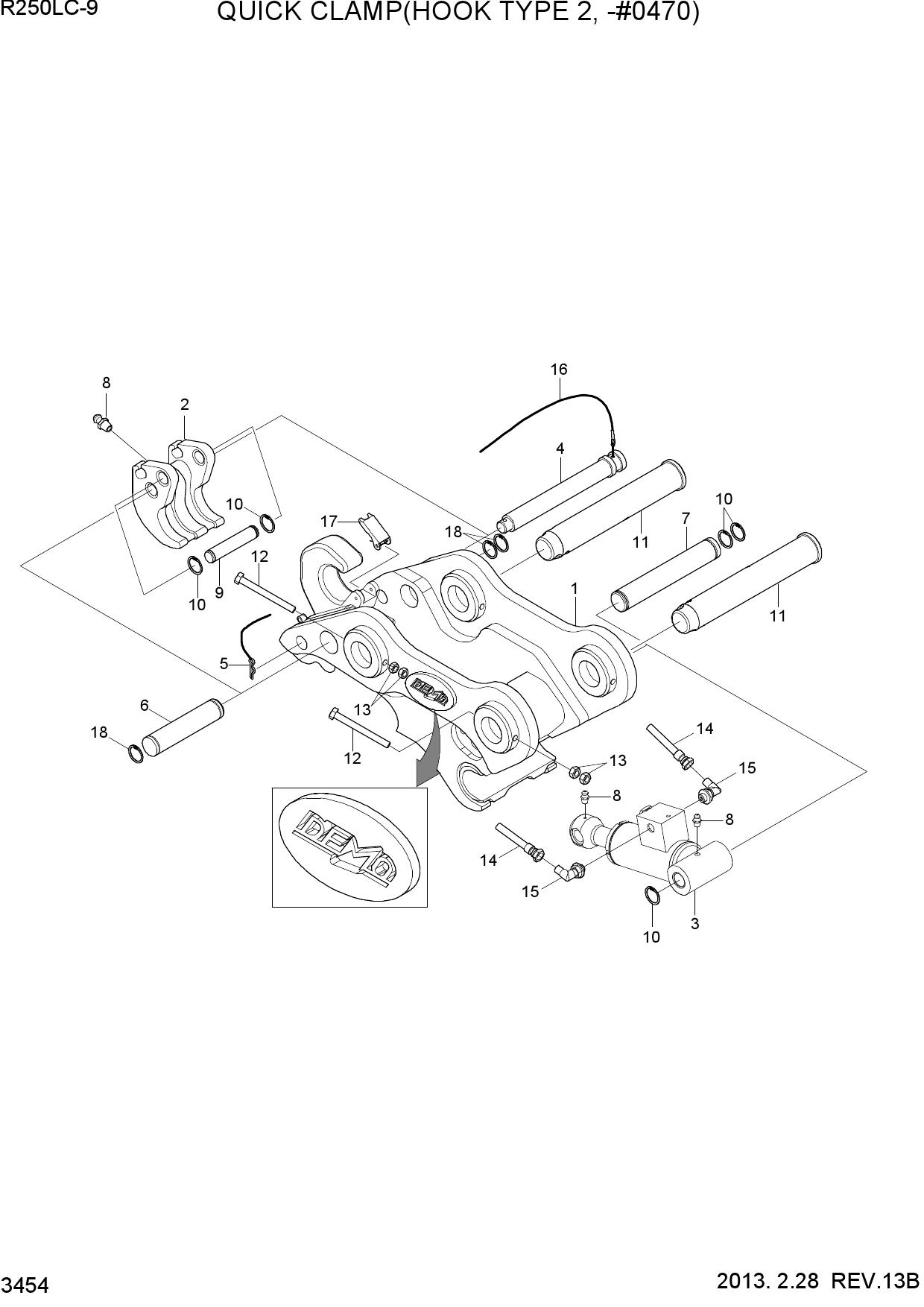 QUICK CLAMP(HOOK TYPE 2, -#0470)