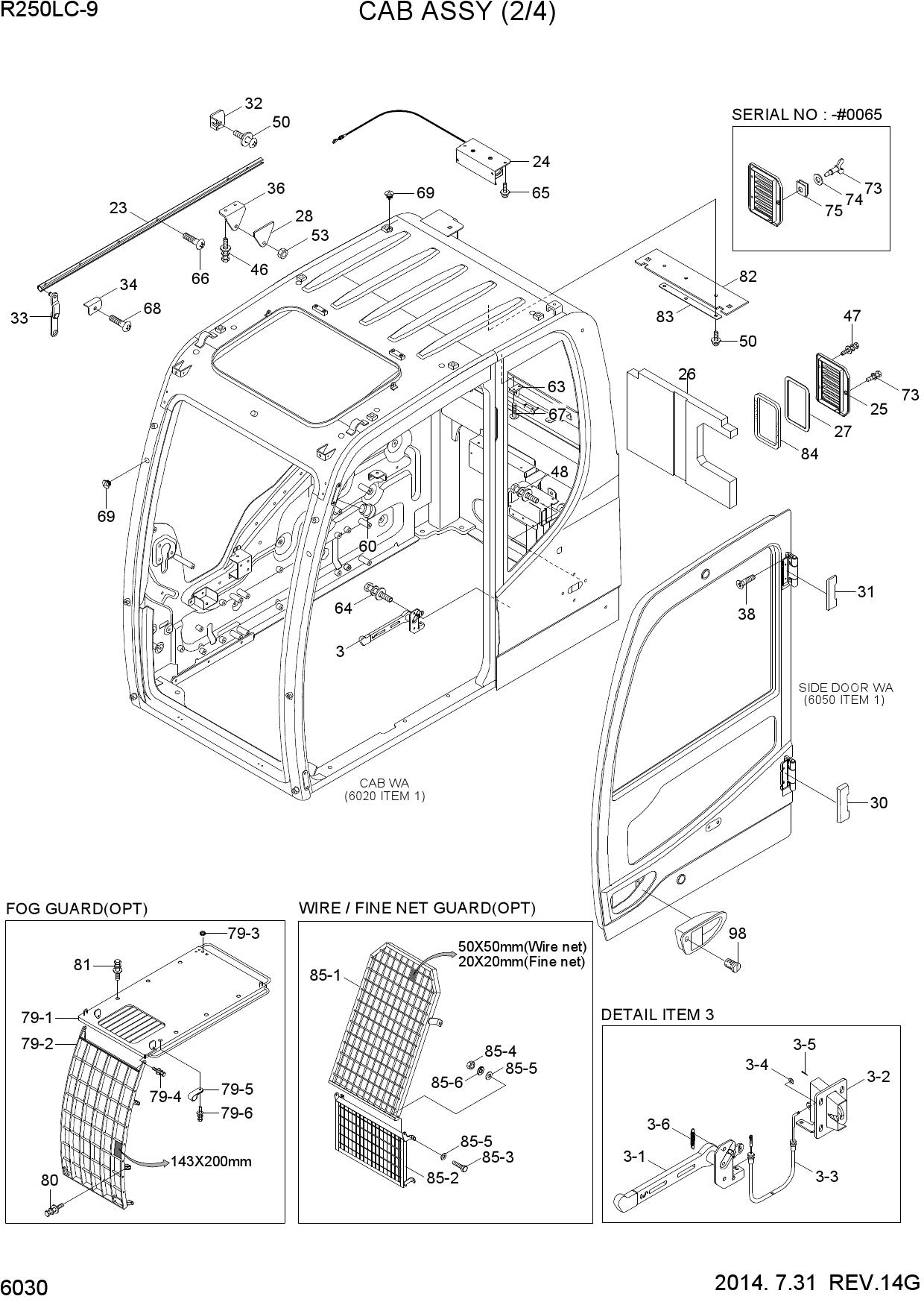 CAB ASSY(2/4)