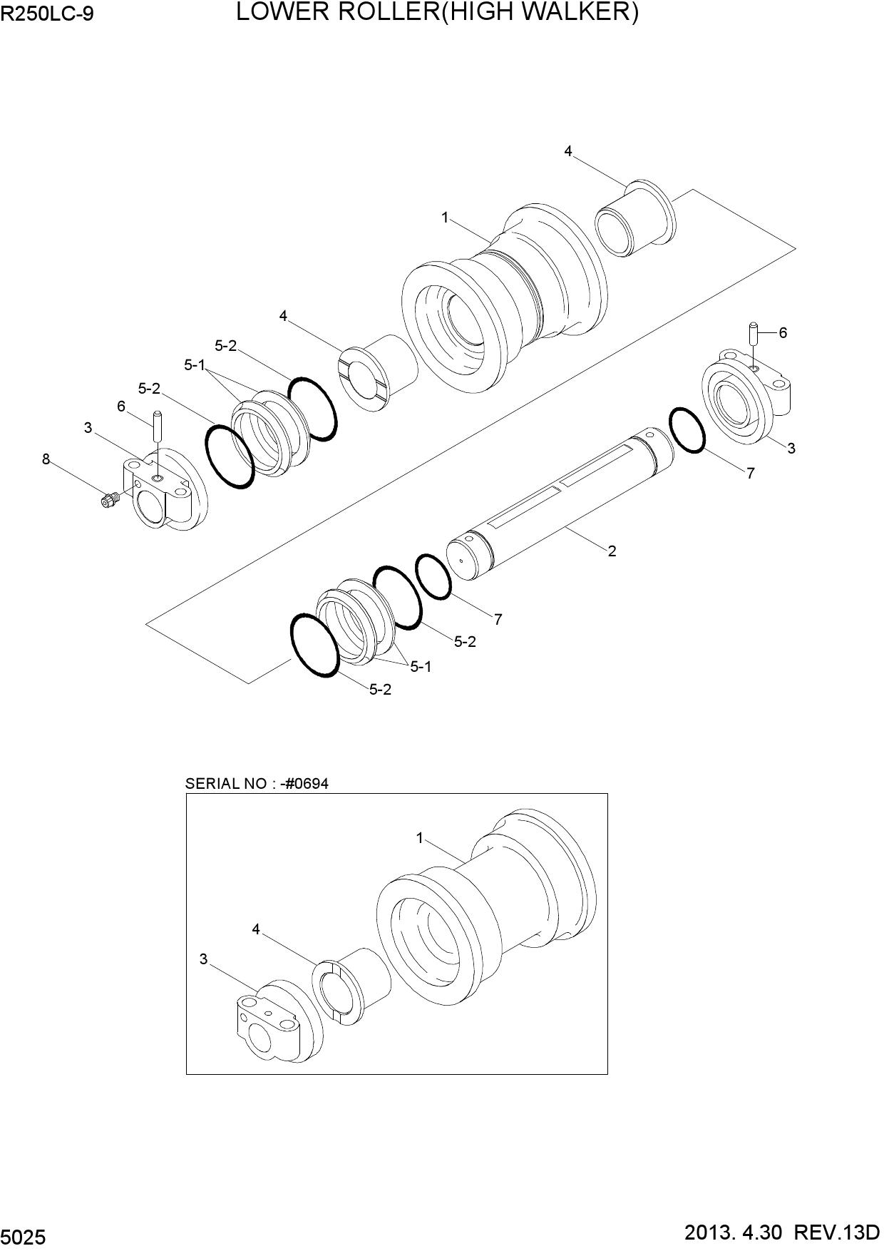 LOWER ROLLER(HIGH WALKER)
