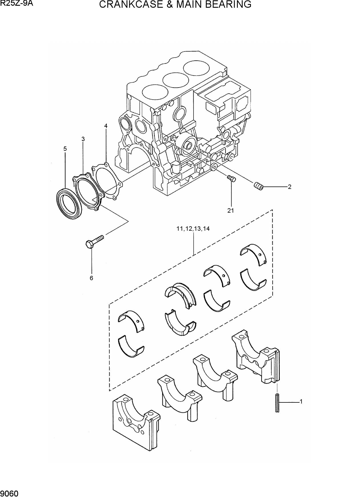 CRANKCASE & MAIN BEARING