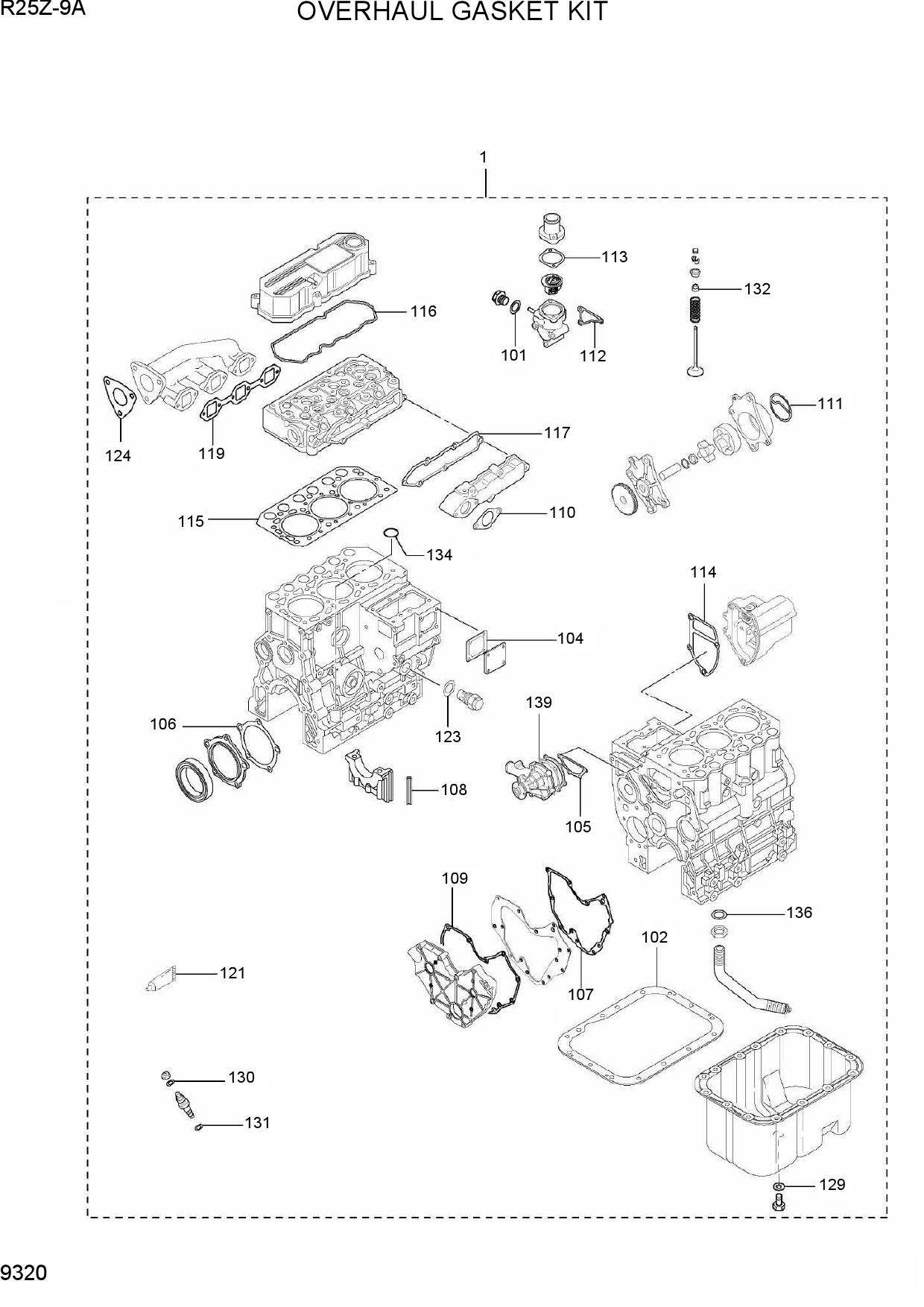 OVERHAUL GASKET KIT