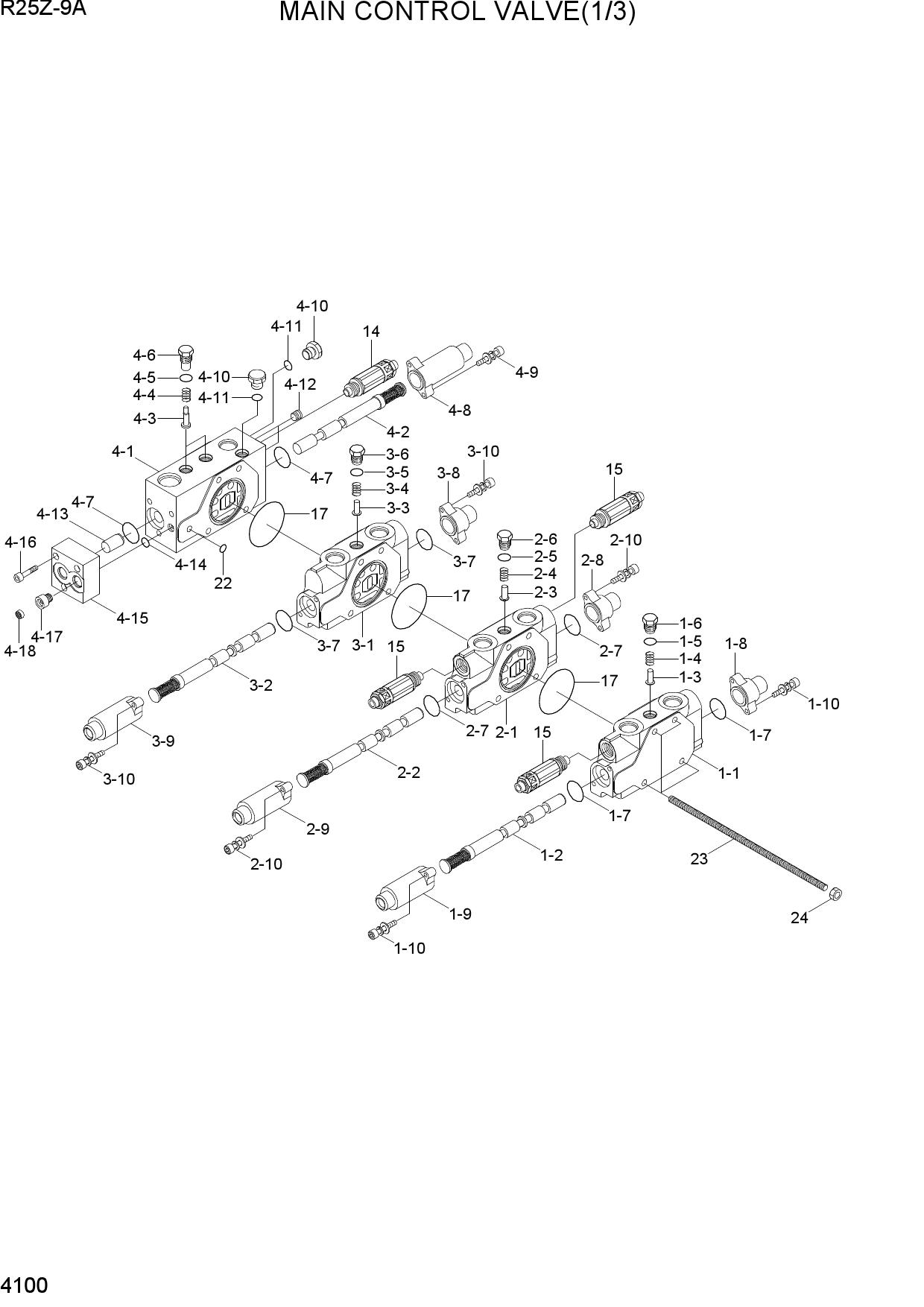 MAIN CONTROL VALVE (1/3)