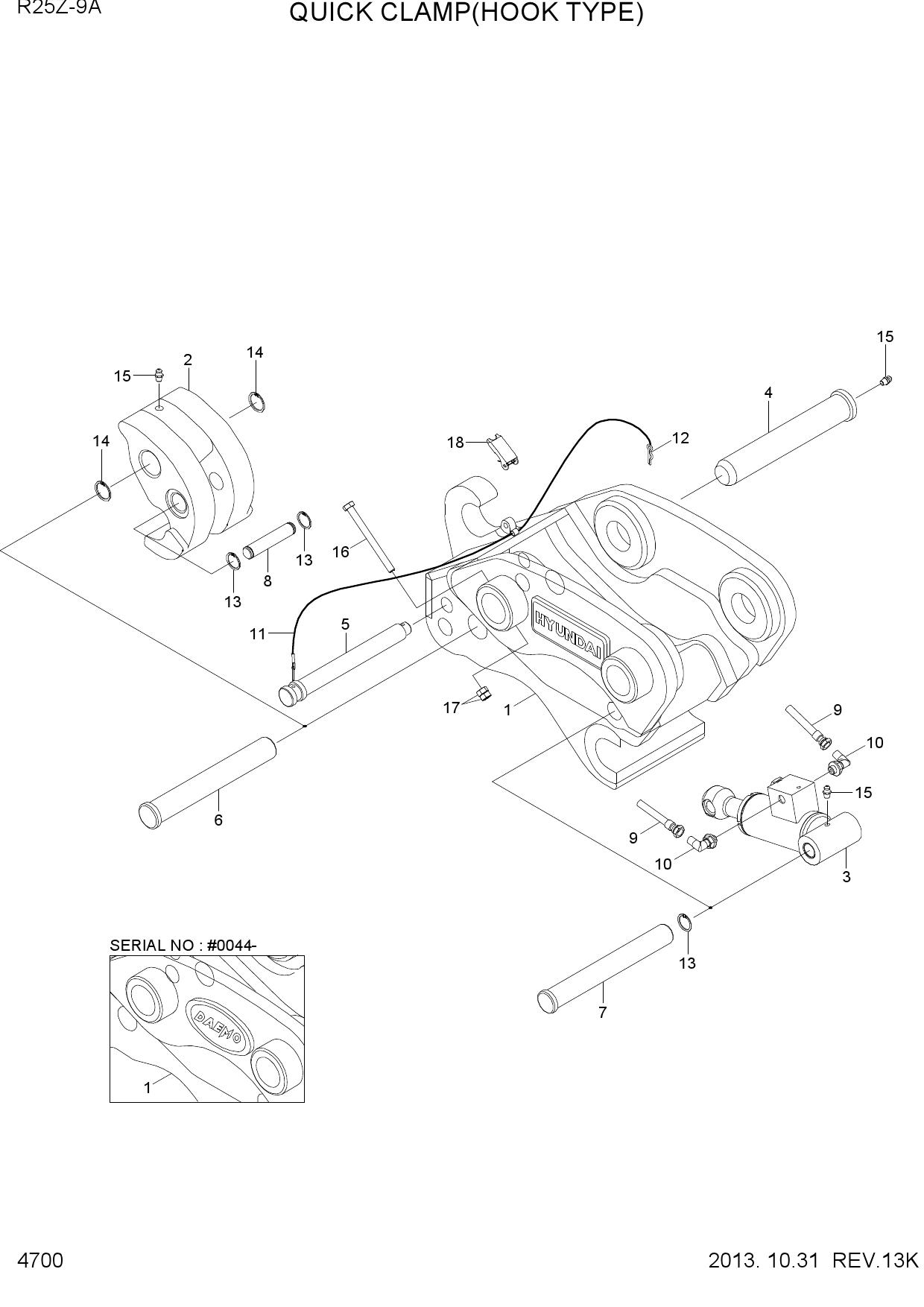QUICK CLAMP ASSY(HOOK TYPE)