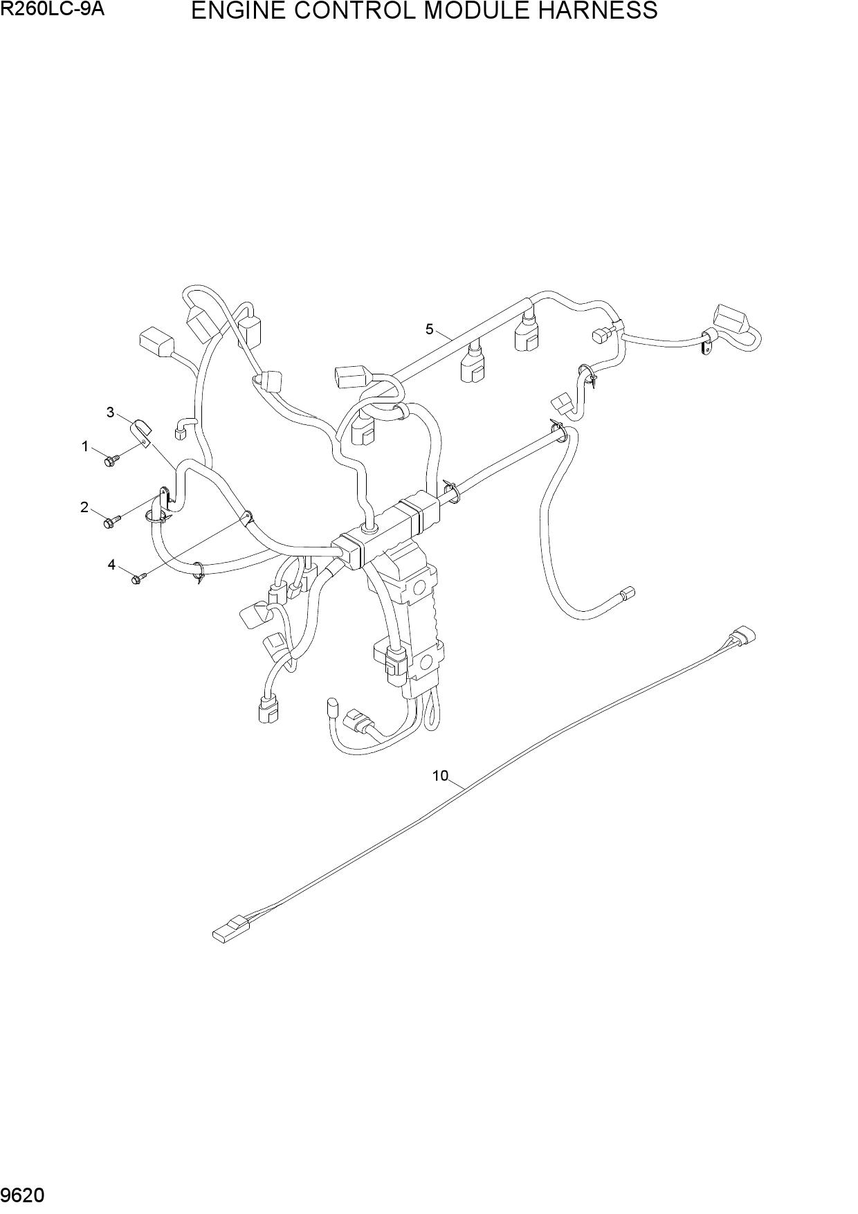 ENGINE CONTROL MODULE HARNESS