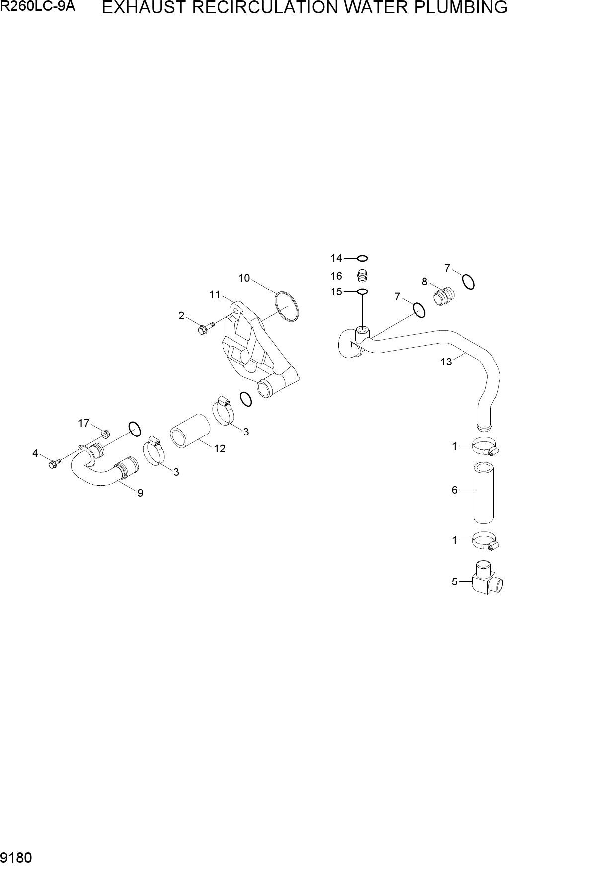 EXHAUST RECIRCULATION WATER PLUMBING