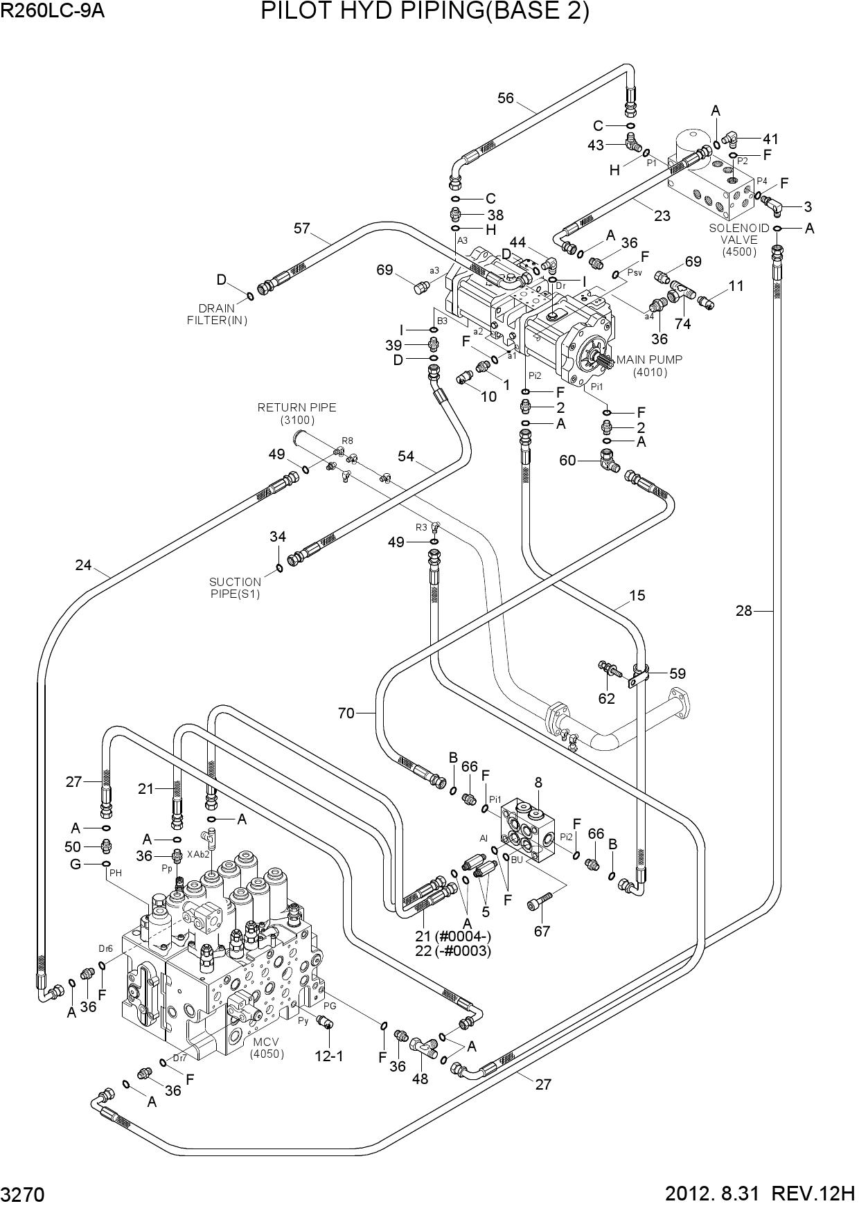 PILOT HYD PIPING(BASE 2)