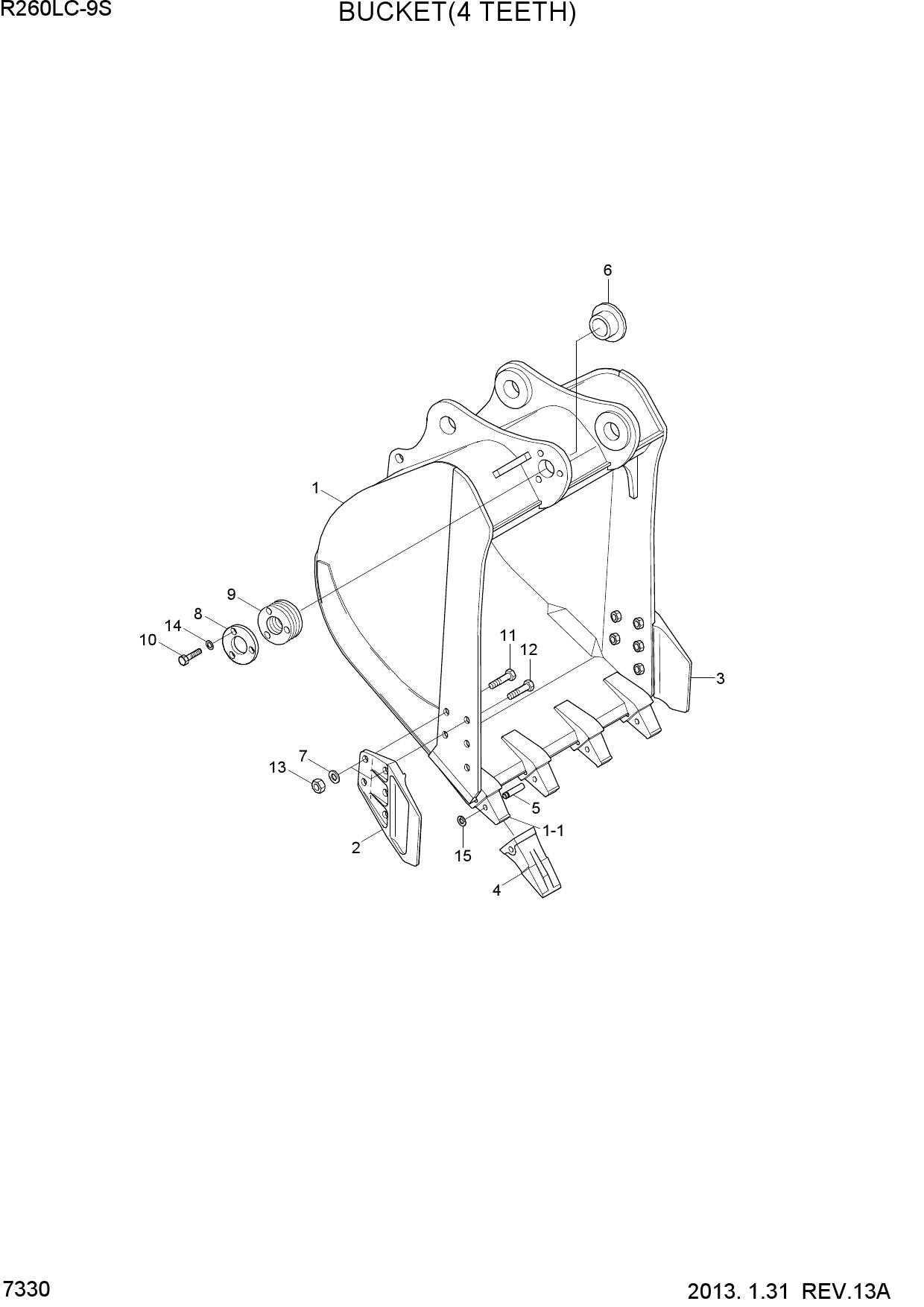 BUCKET(4 TEETH)