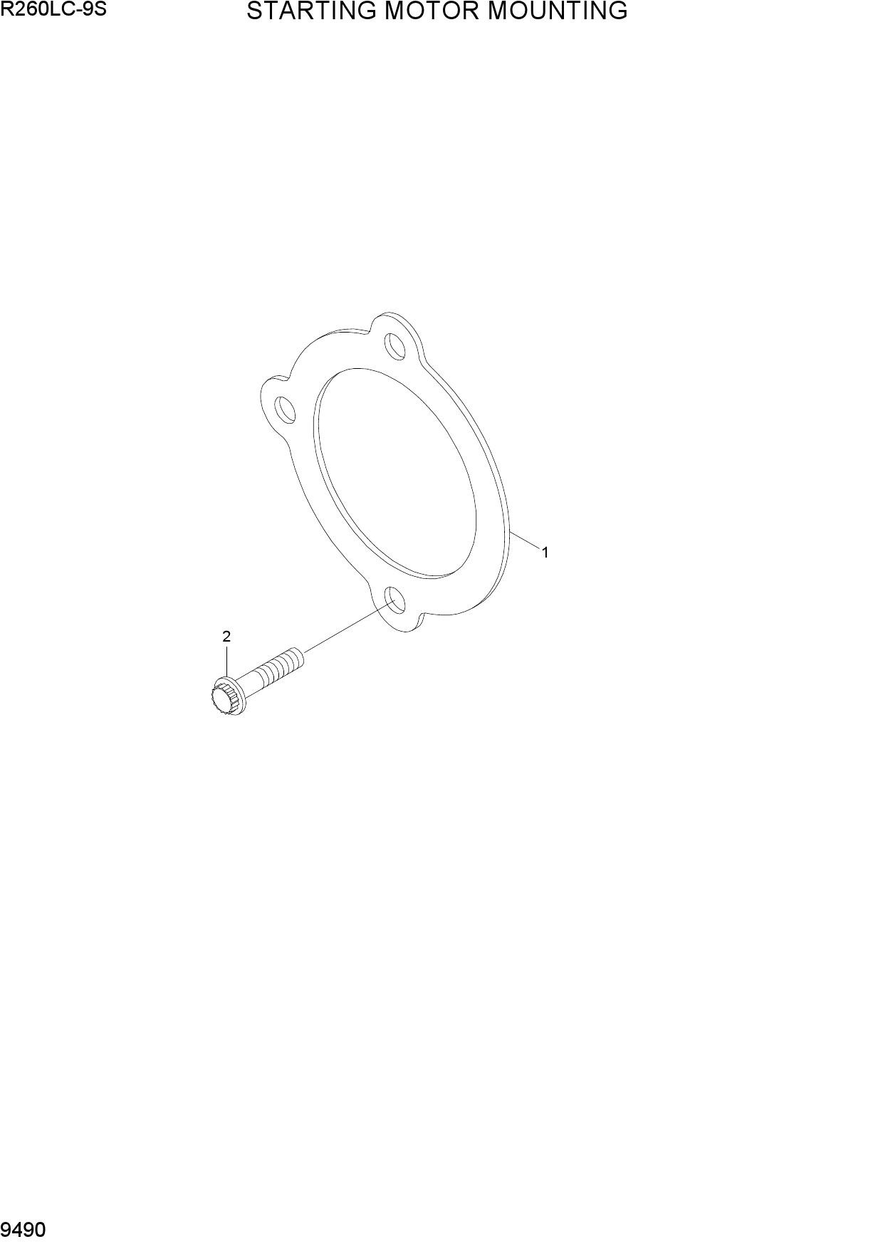 STARTING MOTOR MOUNTING