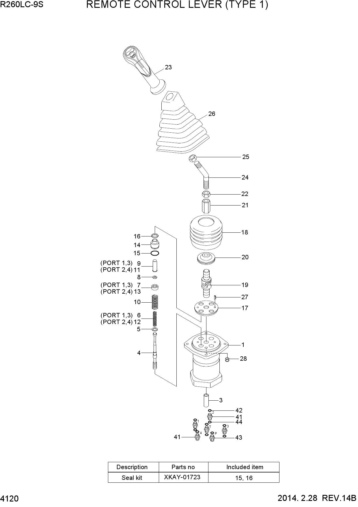 REMOTE CONTROL LEVER(TYPE 1)