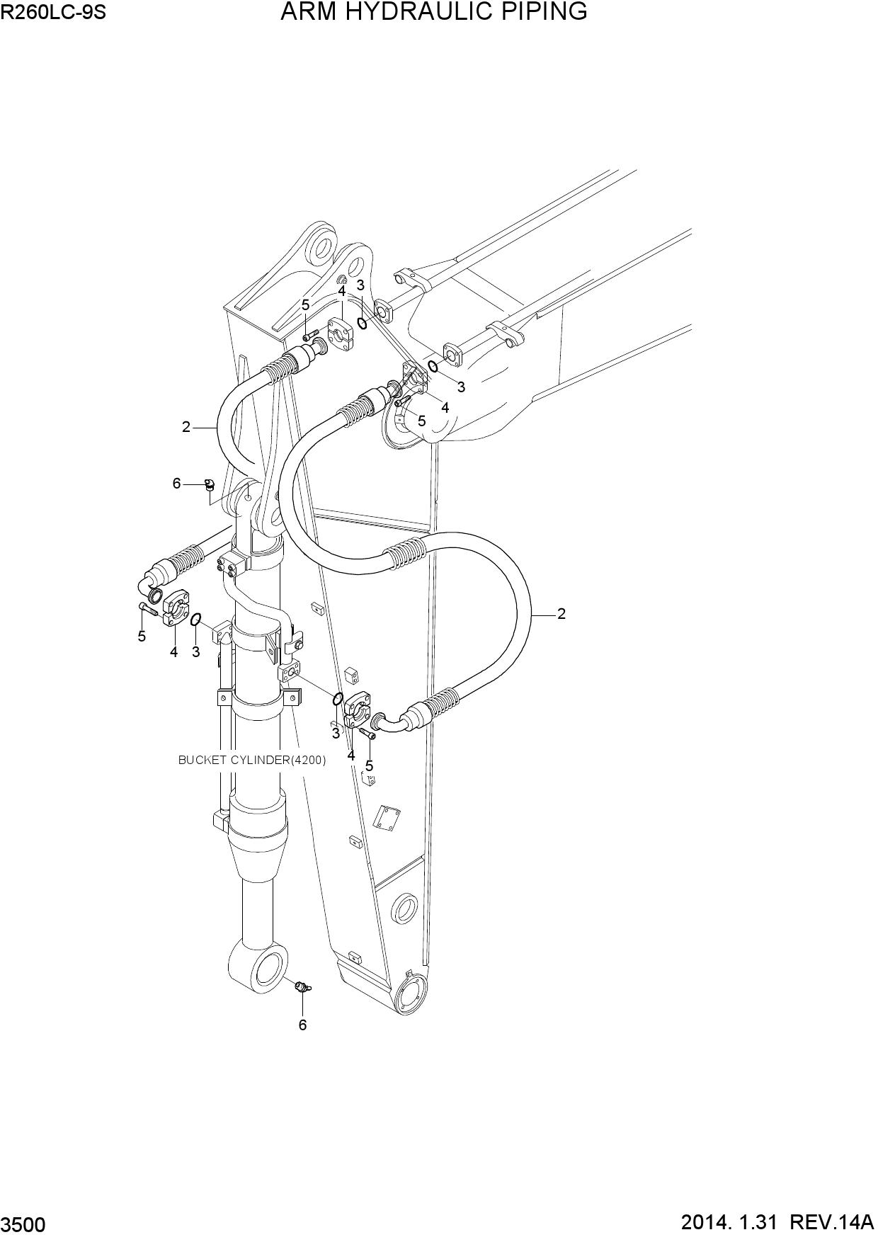 ARM HYDRAULIC PIPING