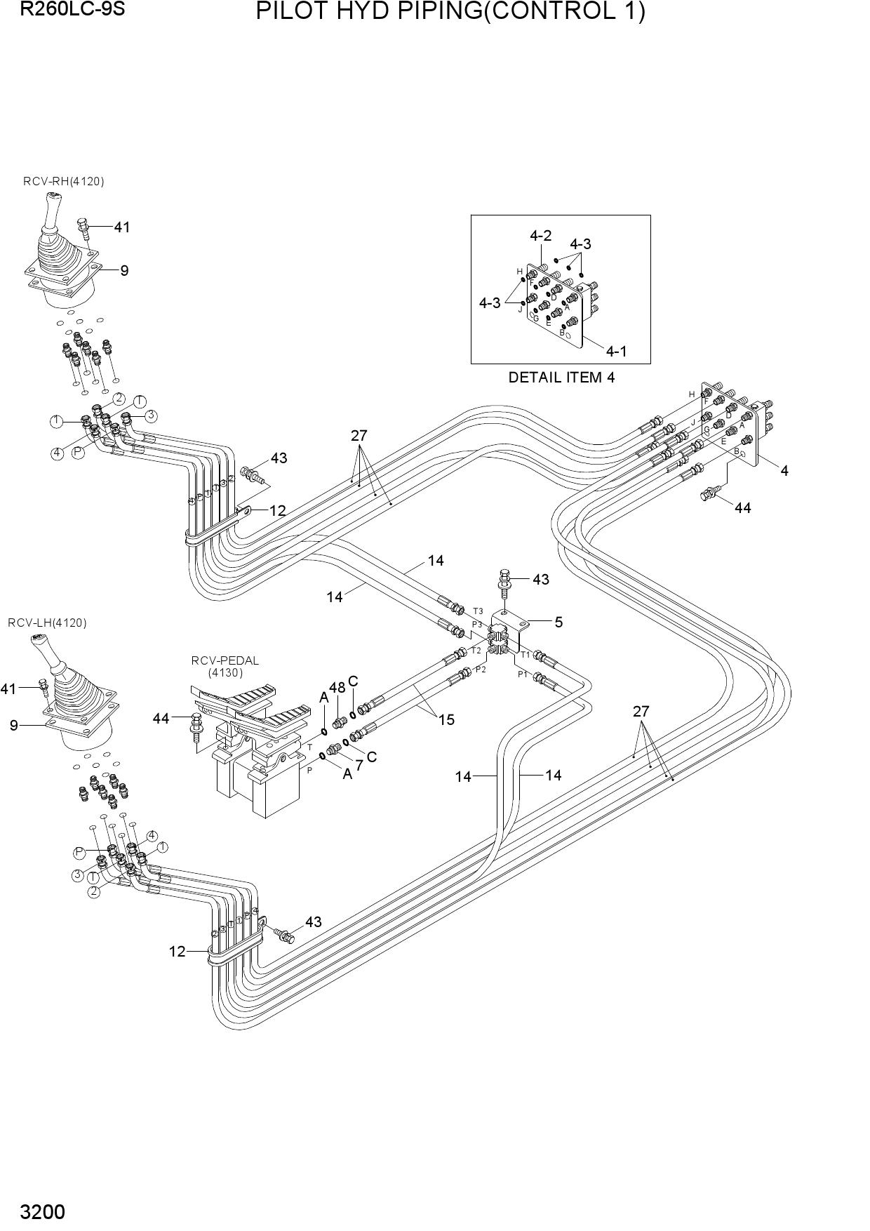 PILOT HYD PIPING(CONTROL 1)