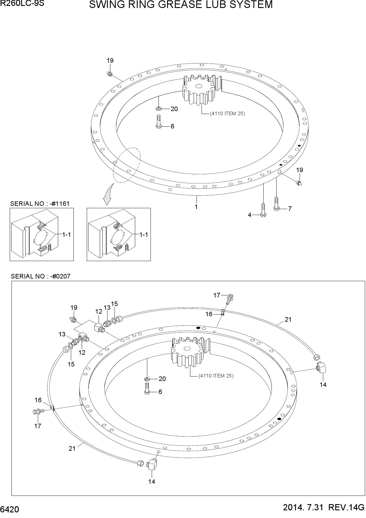SWING RING GREASE LUB SYSTEM