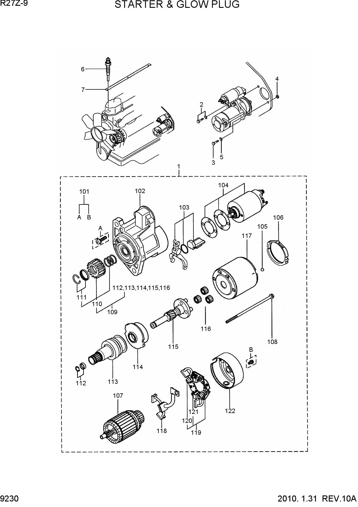 STARTER & GLOW PLUG