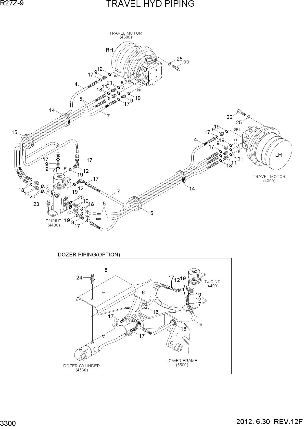 TRAVEL HYD PIPING