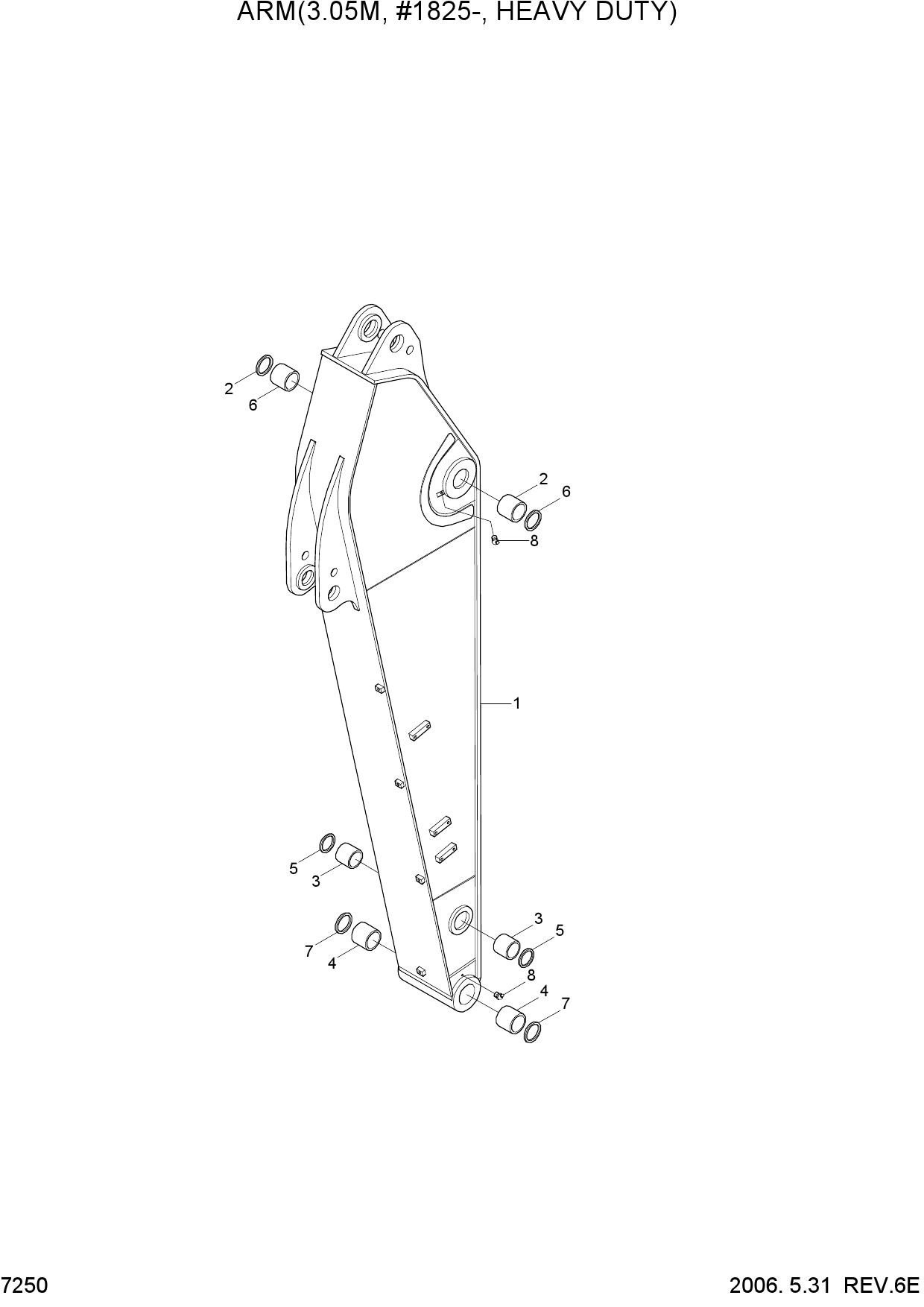 ARM(3.05M, #1825-, HEAVY DUTY)