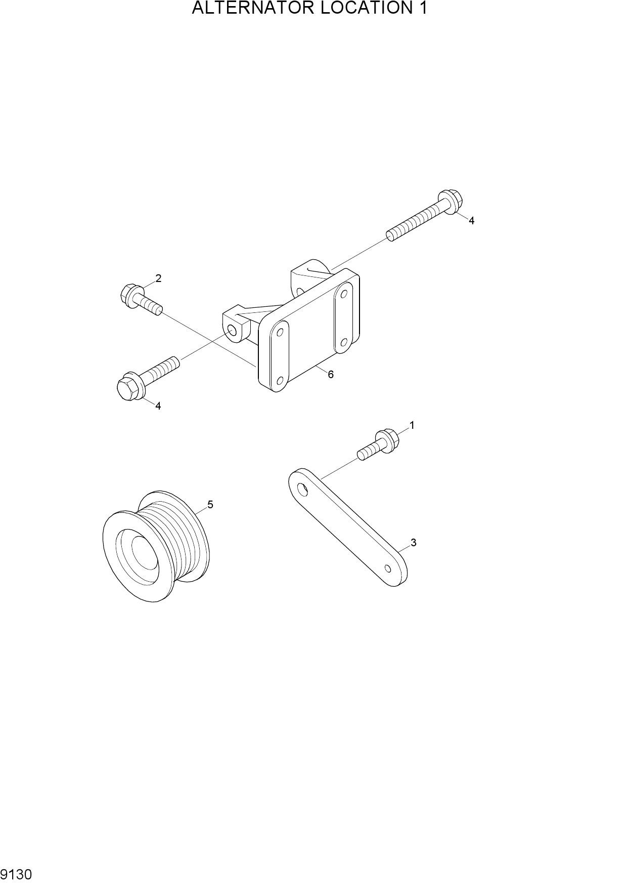 ALTERNATOR LOCATION 1(-#0111)