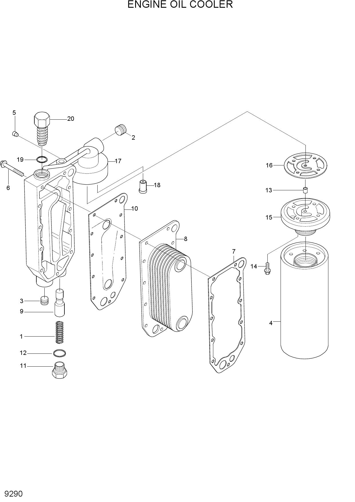ENGINE OIL COOLER(-#0111)