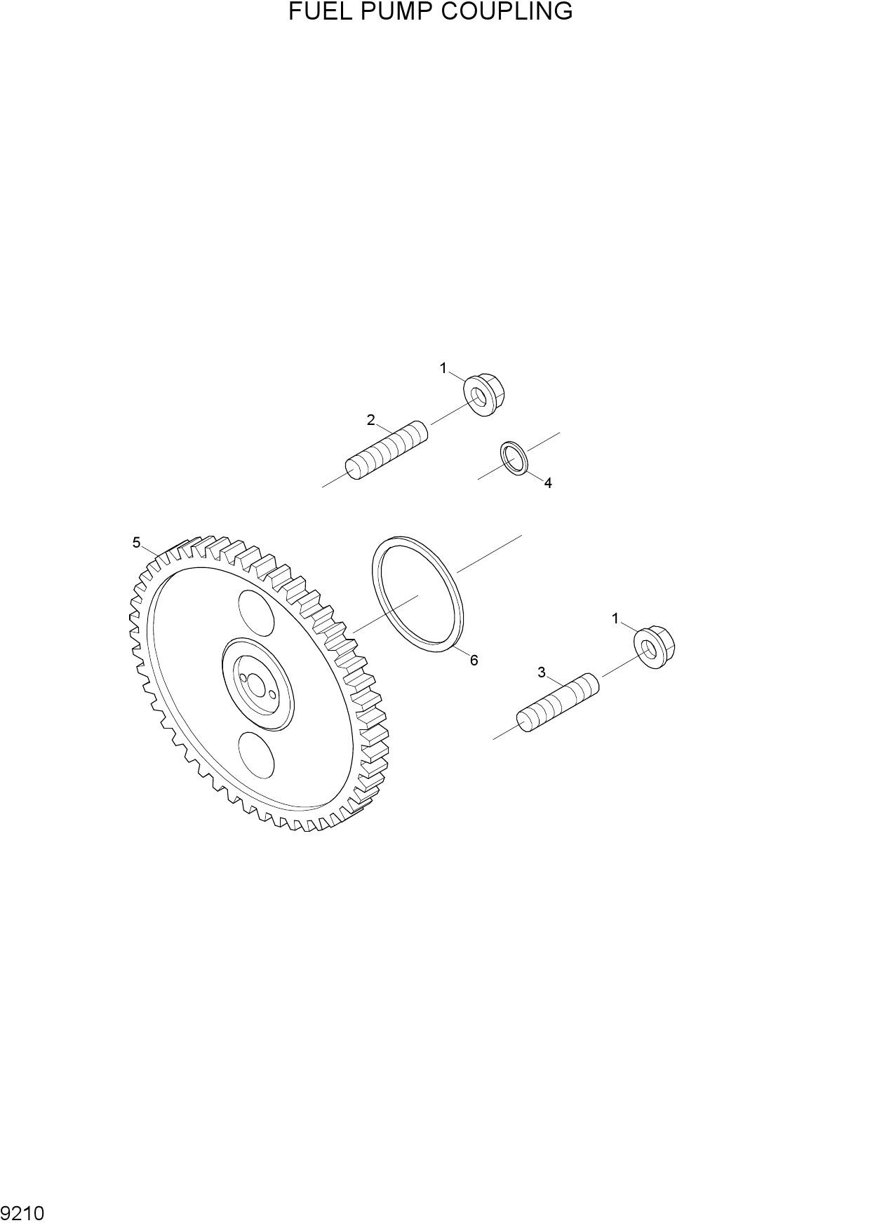 FUEL PUMP COUPLING(-#0111)
