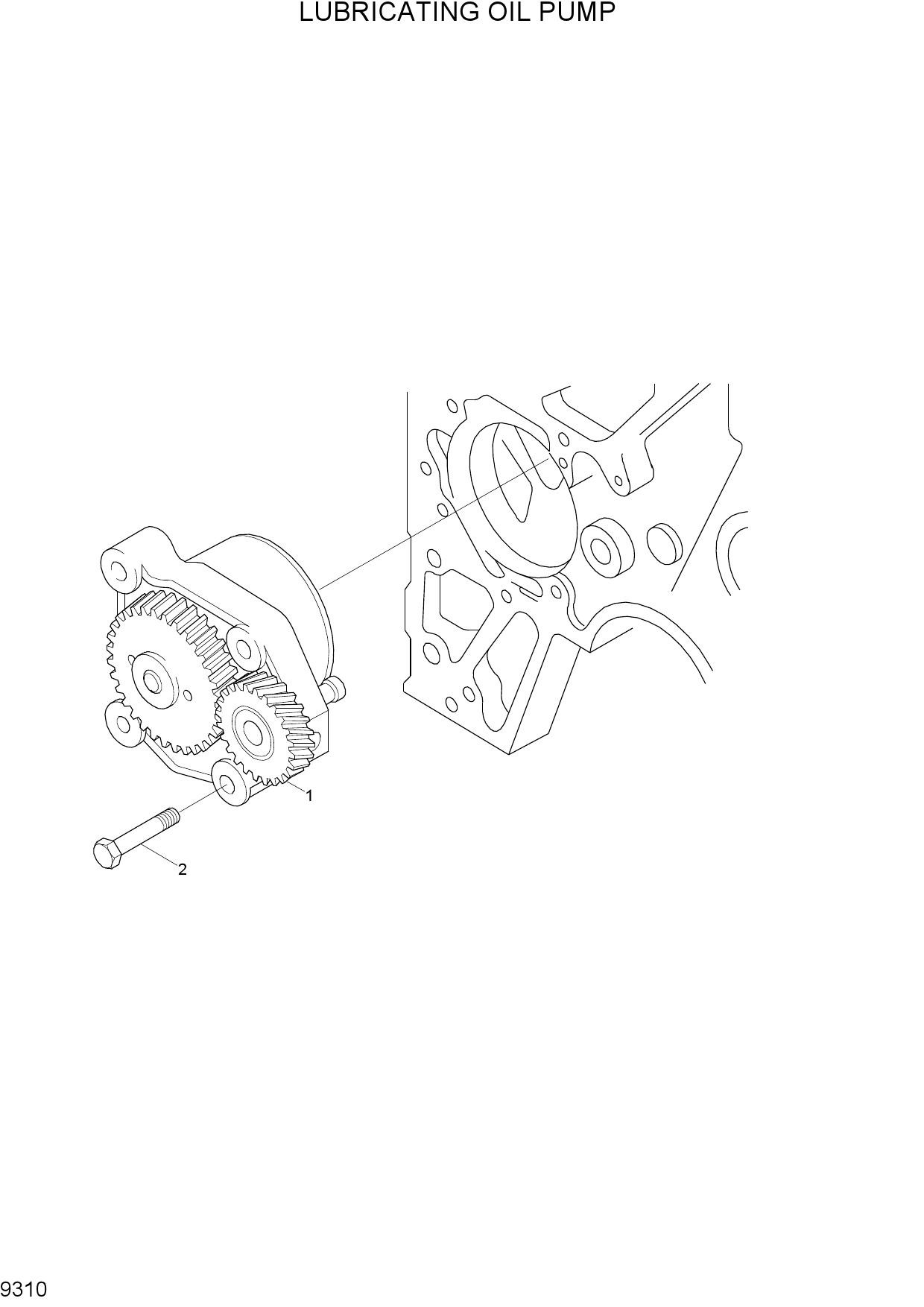 LUBRICATING OIL PUMP(-#0111)