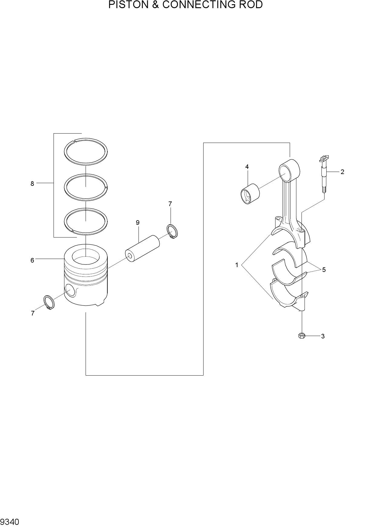 PISTON & CONNECTING ROD(-#0111)