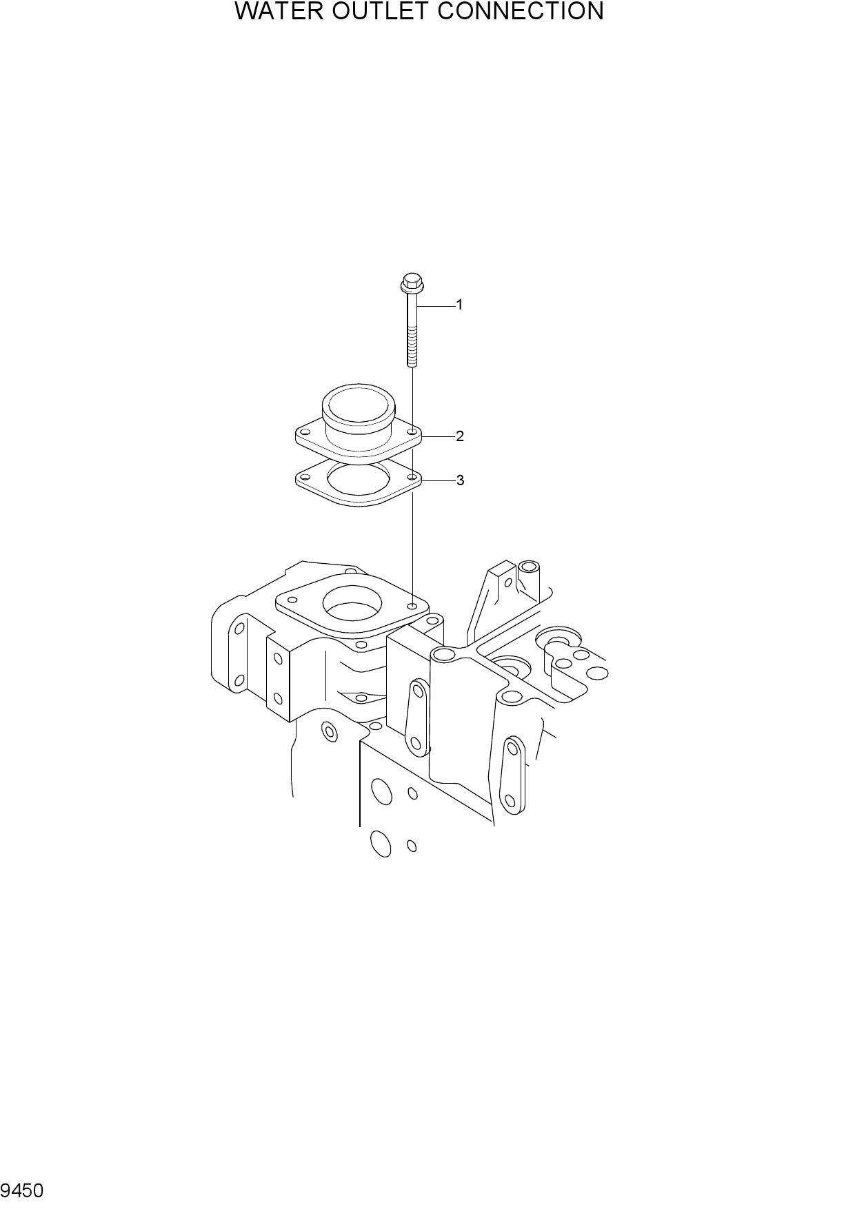 WATER OUTLET CONNECTION(-#0111)