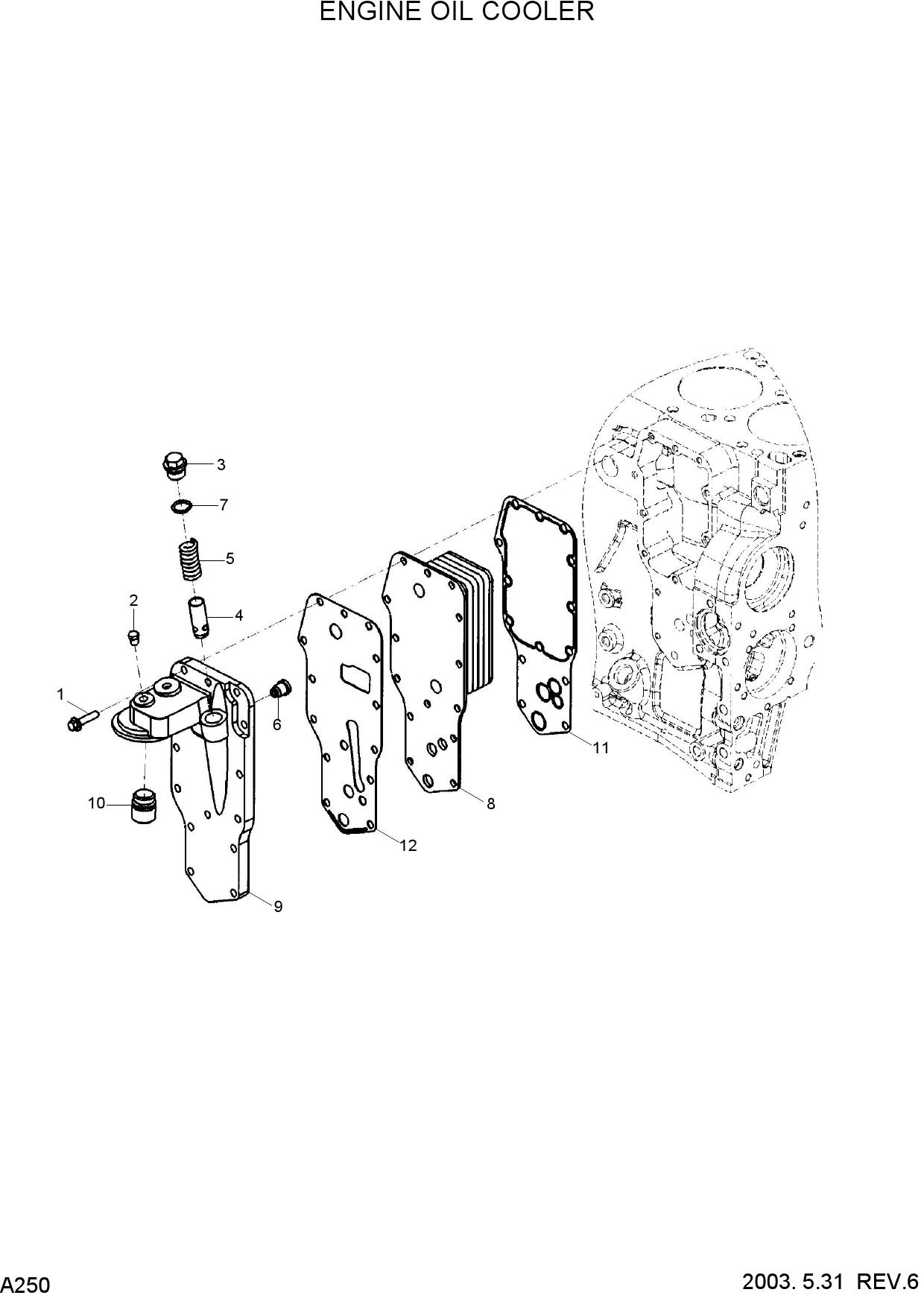 ENGINE OIL COOLER(#0112-)