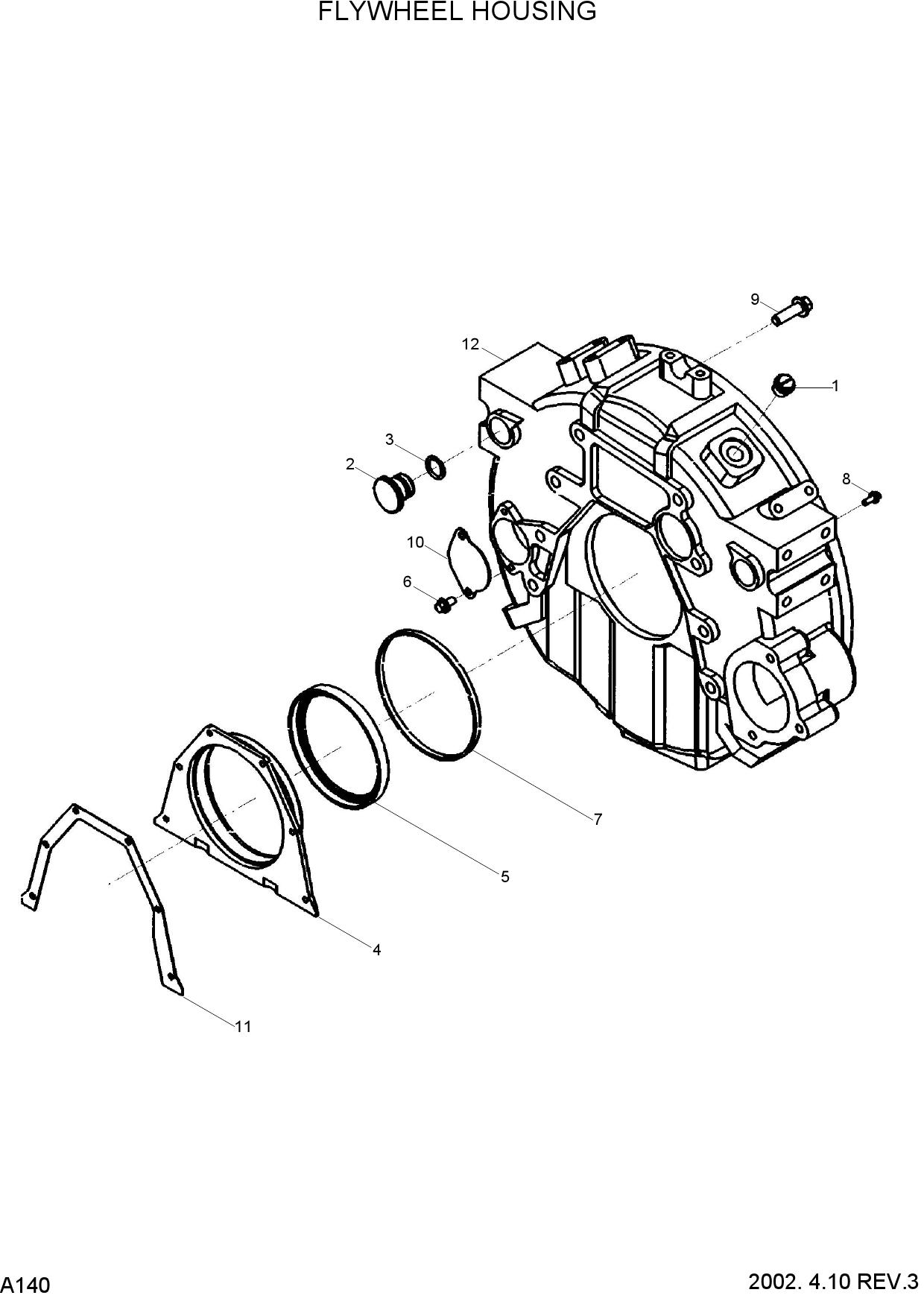 FLYWHEEL HOUSING(#0112-)