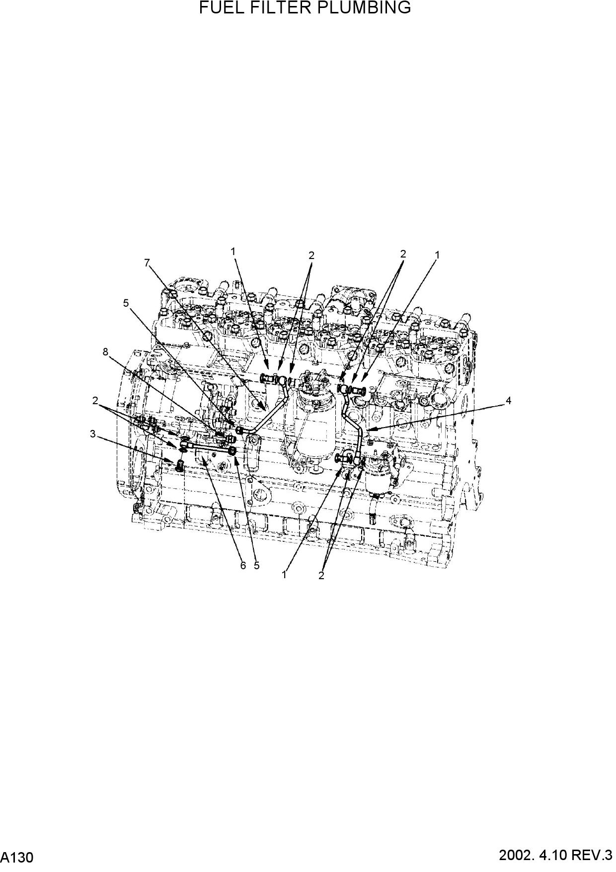 FUEL FILTER PLUMBING(#0112-)