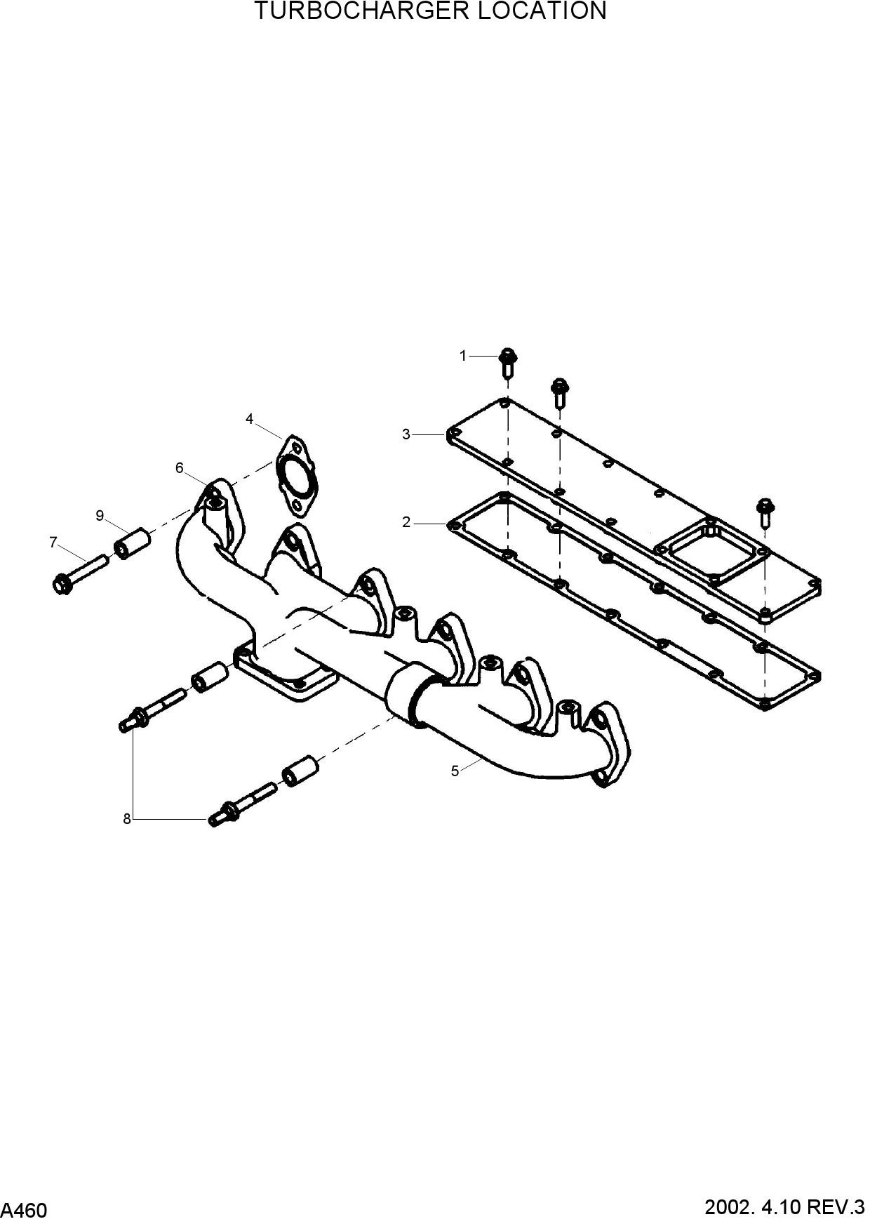TURBOCHARGER LOCATION(#0112-)