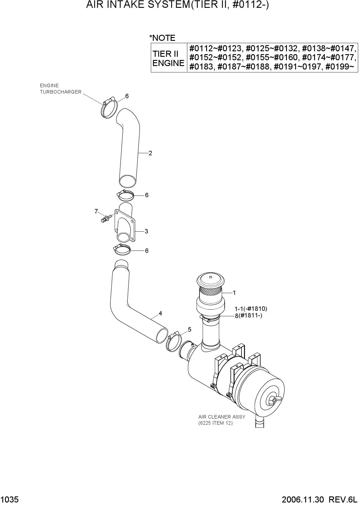 AIR INTAKE SYSTEM(TIER II, #0112-)