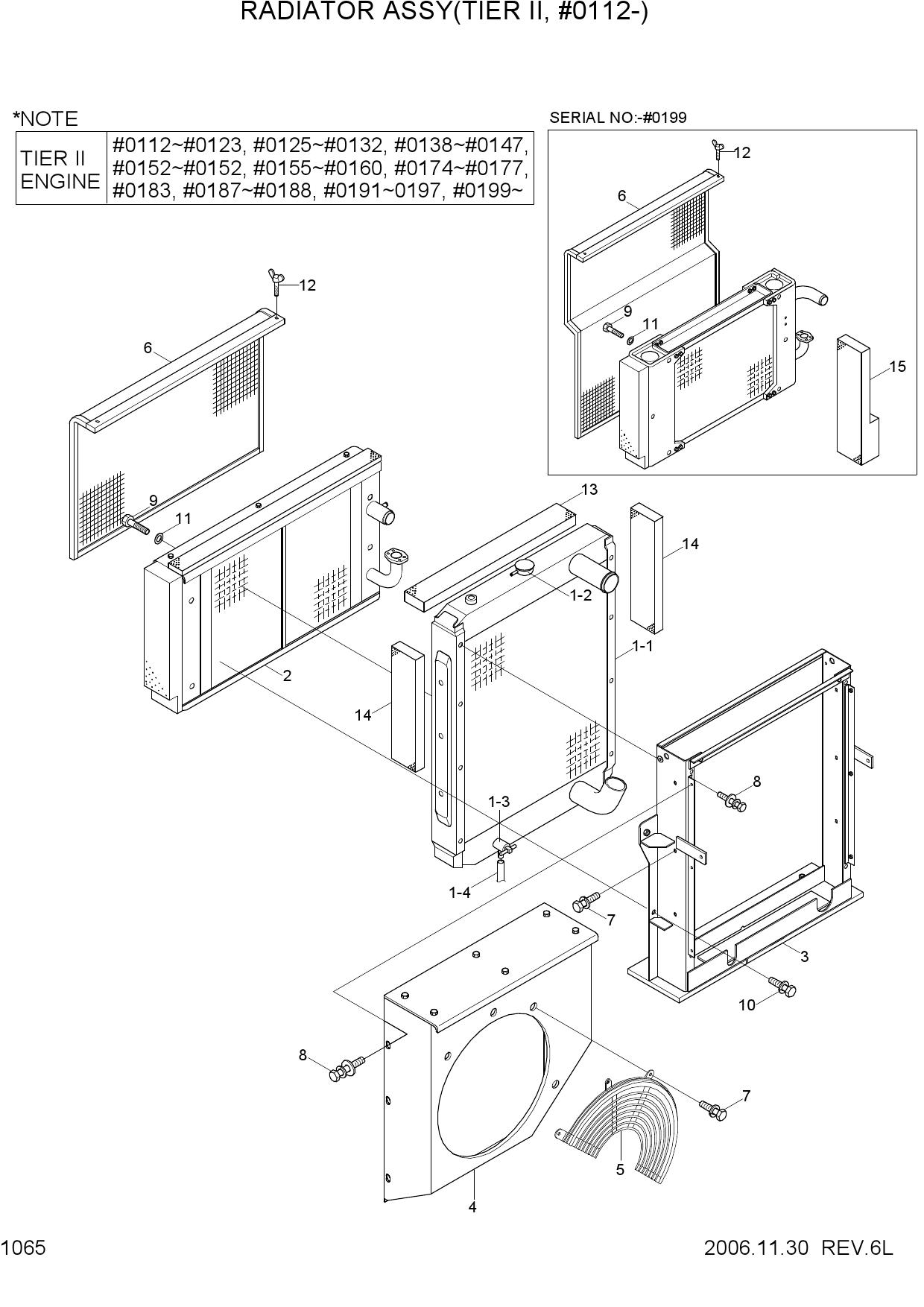 RADIATOR ASSY(TIER II, #0112-)