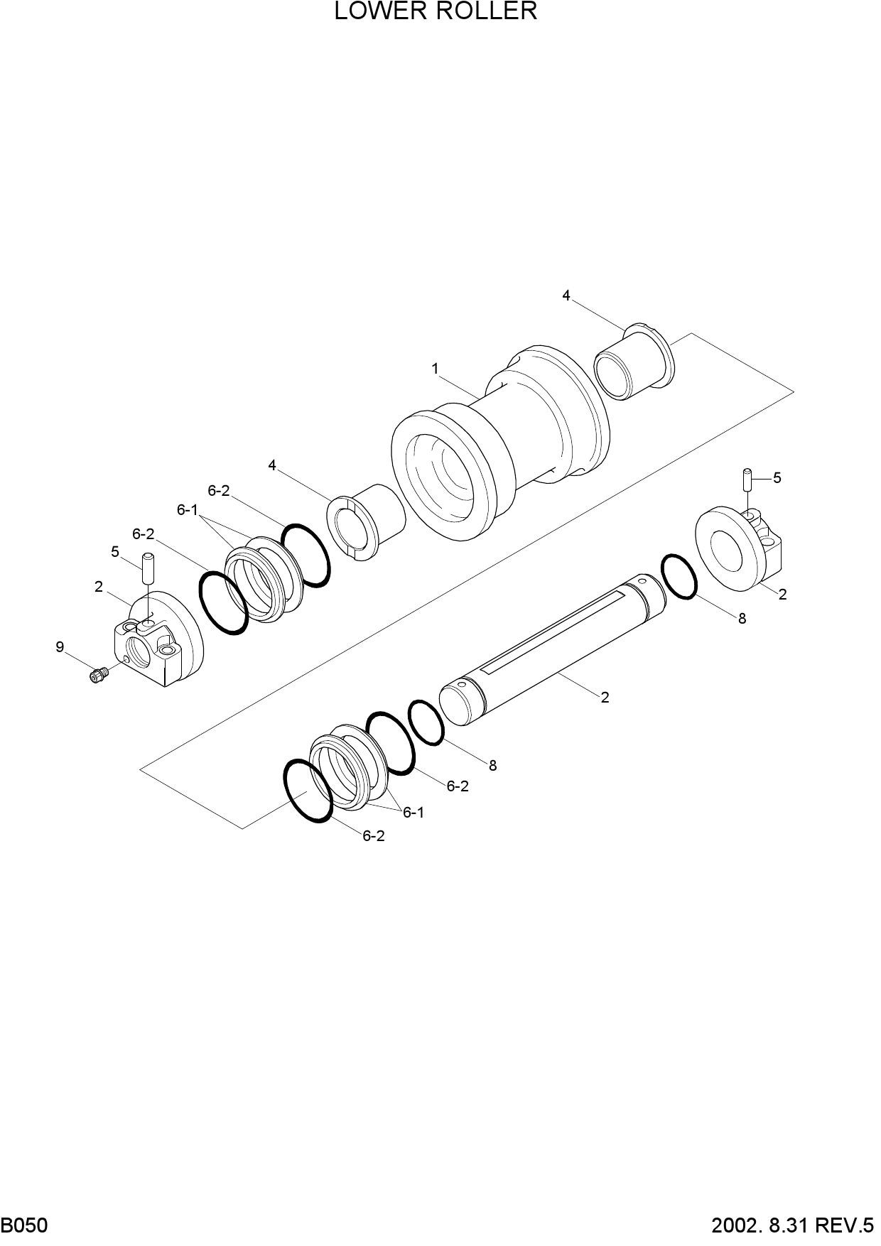 LOWER ROLLER(-#0178)