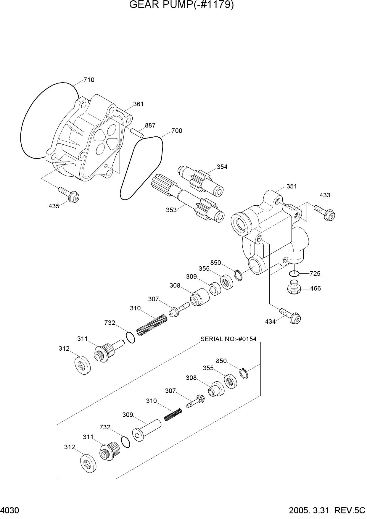 GEAR PUMP(-#1179)
