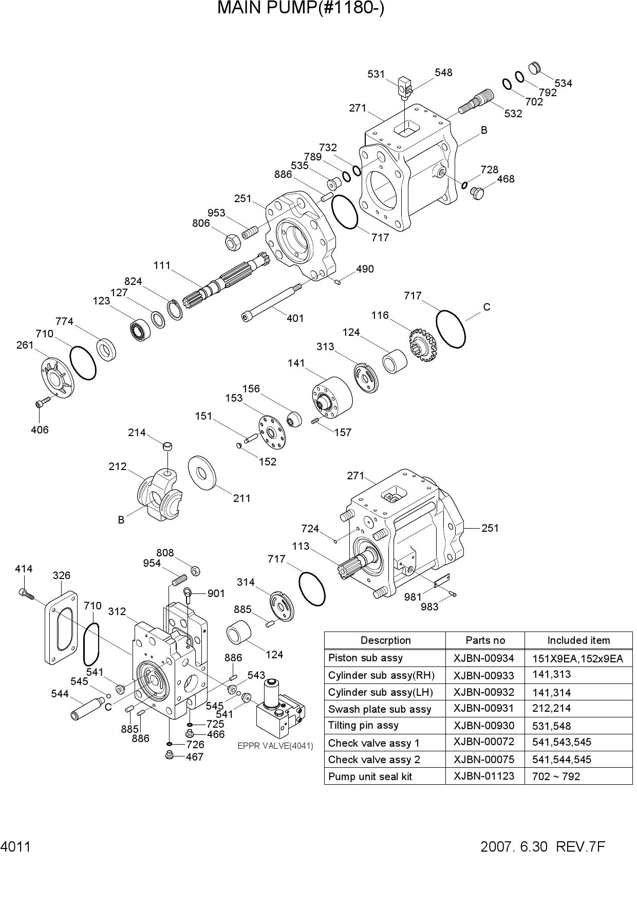 MAIN PUMP(#1180-)