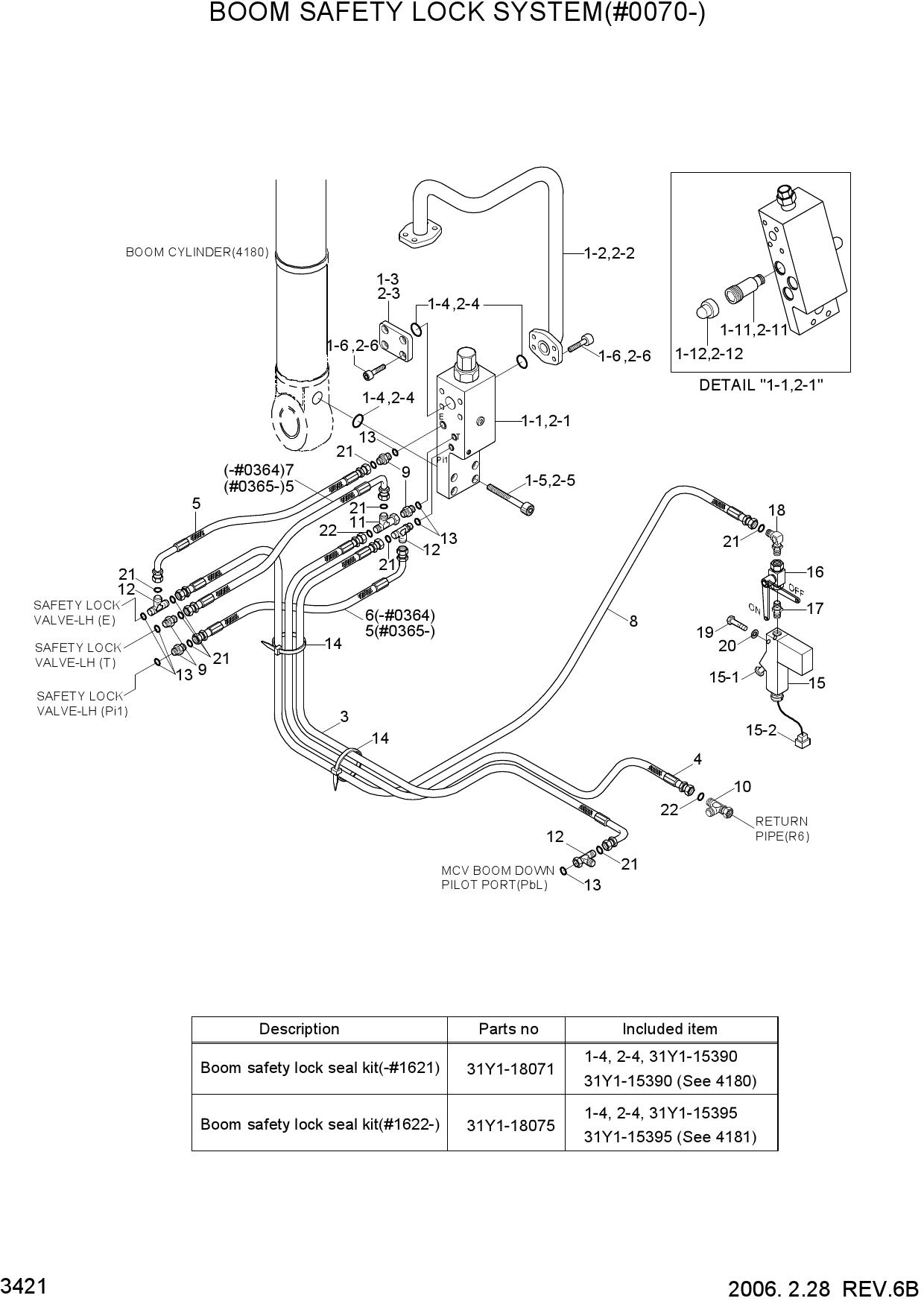 BOOM SAFETY LOCK SYSTEM(#0070-)