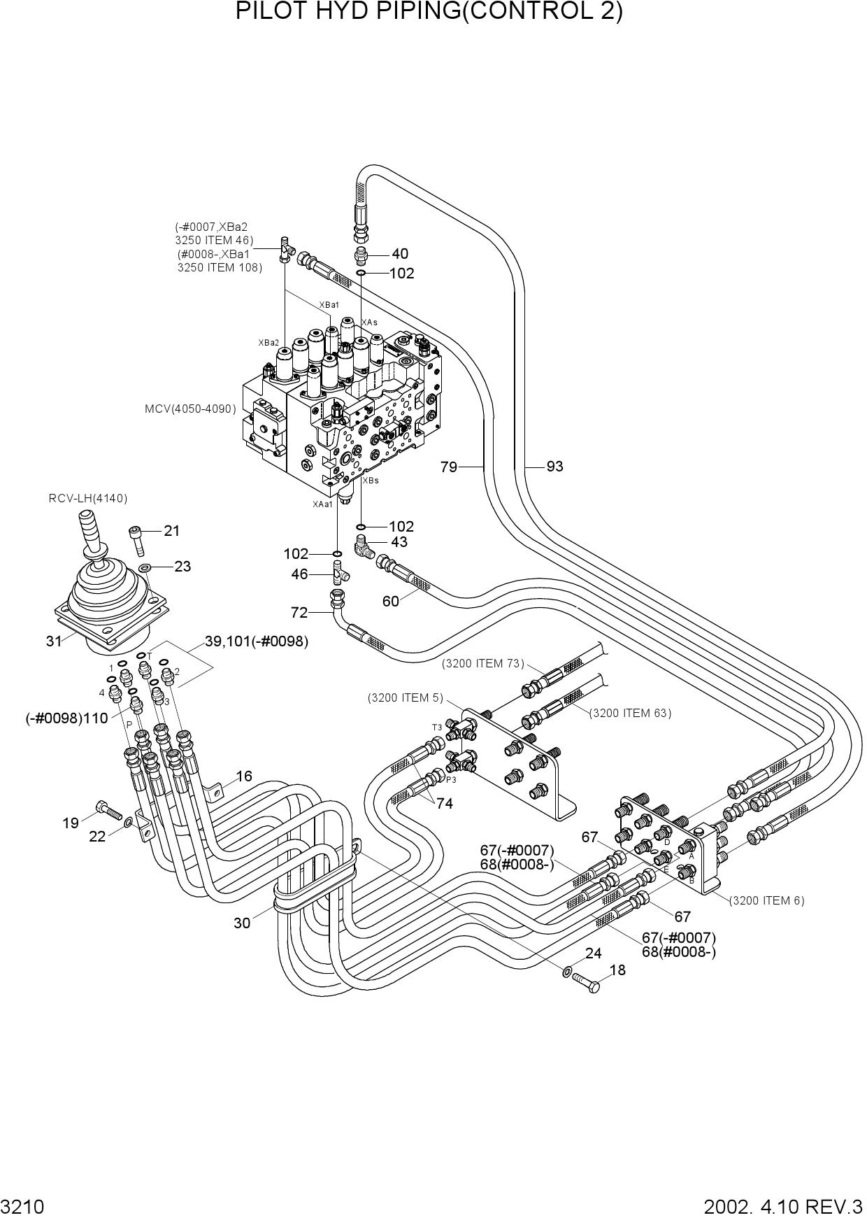 PILOT HYD PIPING(CONTROL 2)