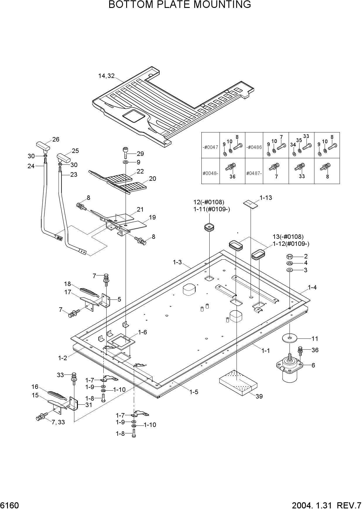 BOTTOM PLATE MOUNTING