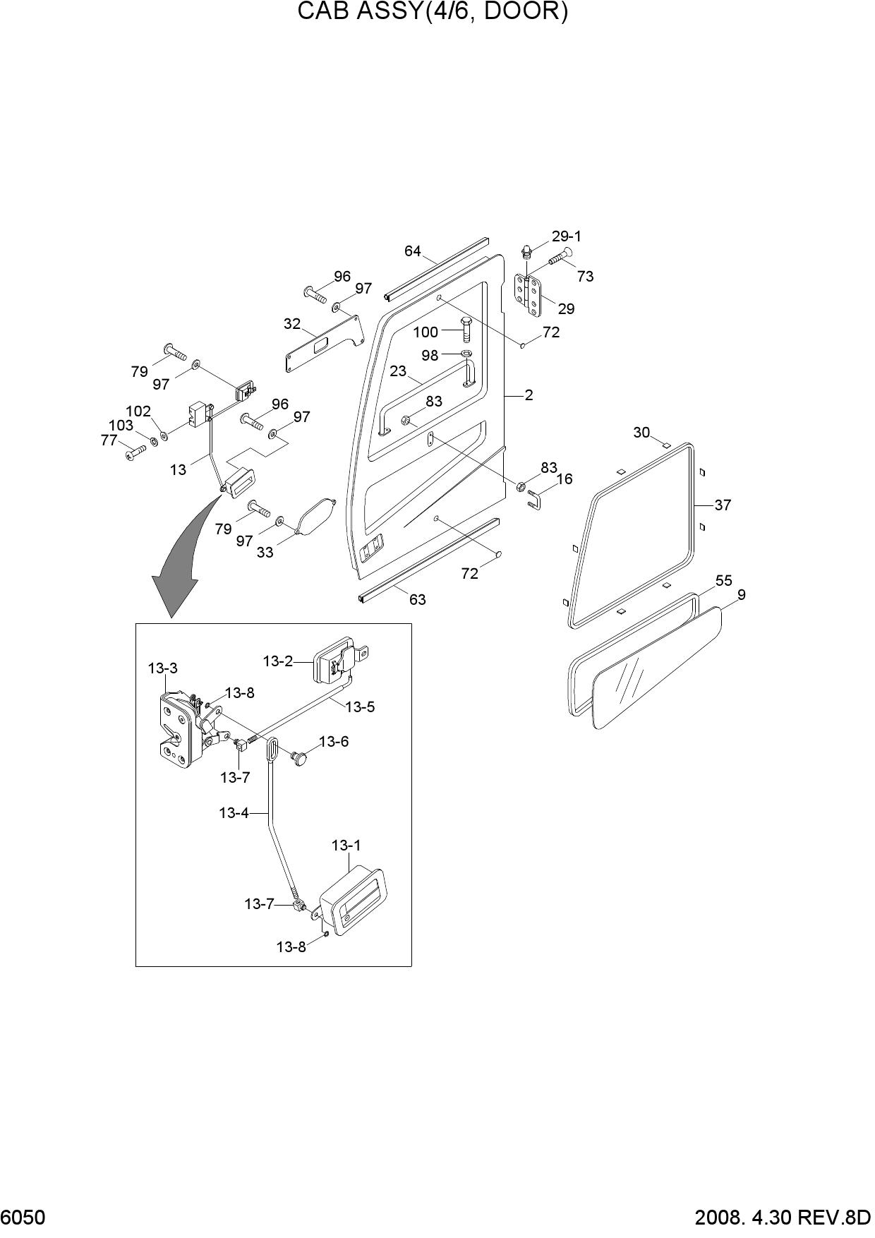 CAB ASSY(4/6, DOOR)
